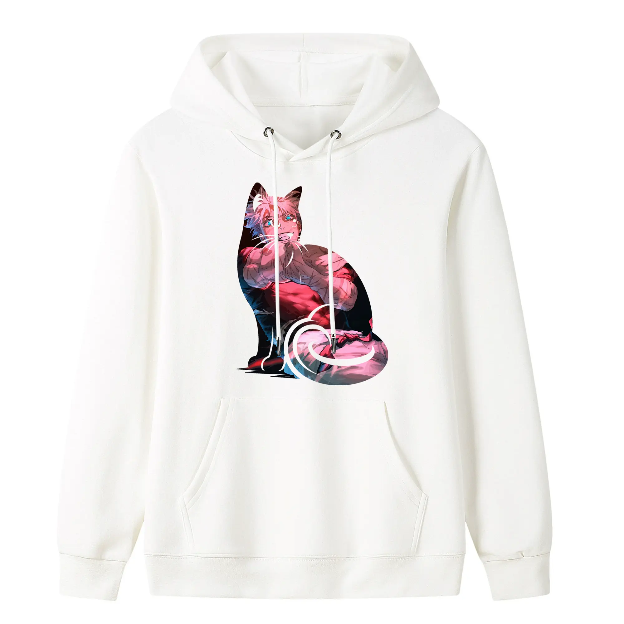 呪術廻戦 グッズ,五条 悟 - キッズ フード付きパーカー ・ フロントプリント ・ ポリエステル100％ ・ 快適 通学 スポーツ 日常使い お散歩用