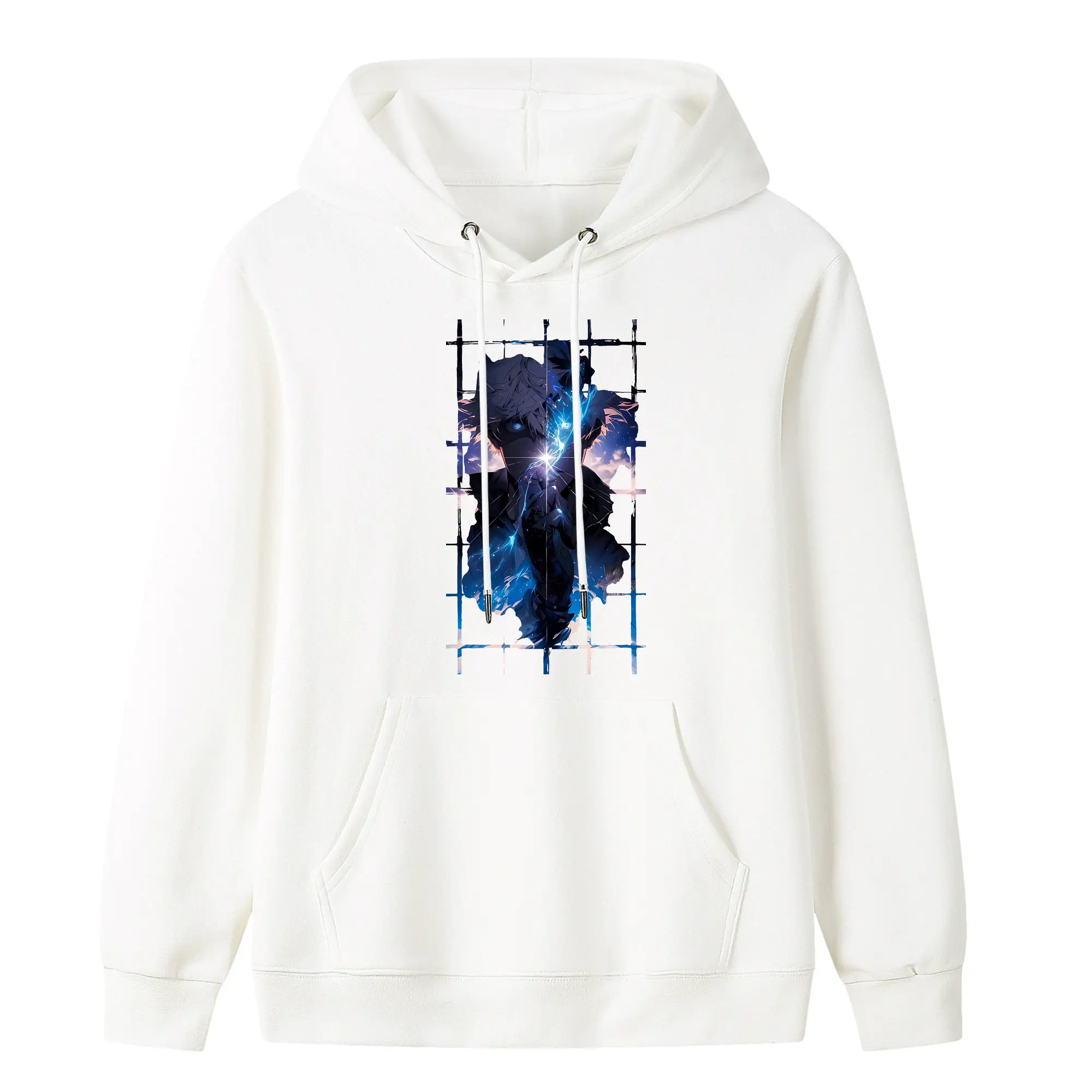 呪術廻戦 グッズ,五条 悟 - キッズ フード付きパーカー ・ フロントプリント ・ ポリエステル100％ ・ 快適 通学 スポーツ 日常使い お散歩用