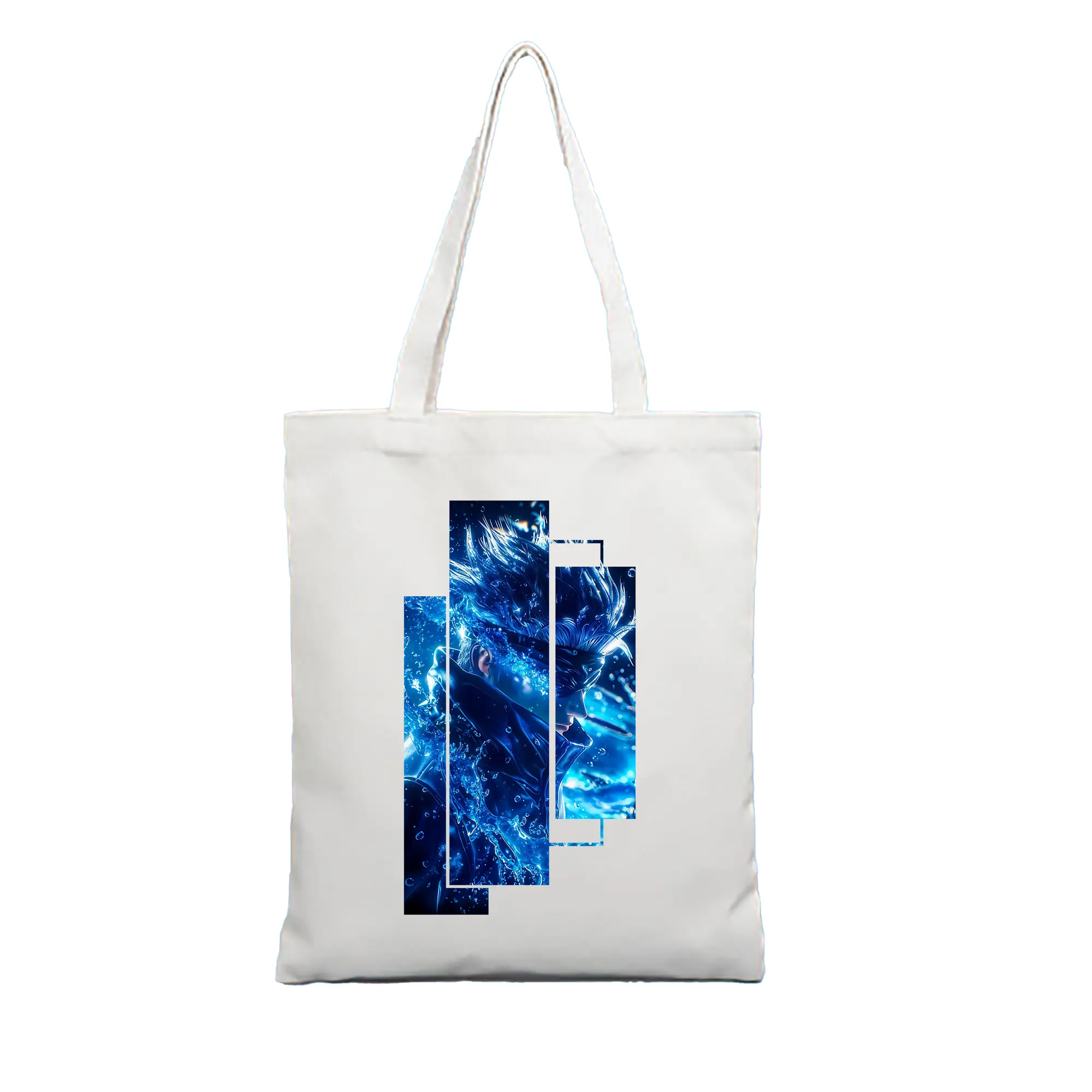 呪術廻戦 グッズ,五条 悟 - 縦型キャンバス手提げバッグ（トートバッグ） ・ キャンバス素材 ・ ショッピング用 ・ 軽量 丈夫 お手入れ簡単