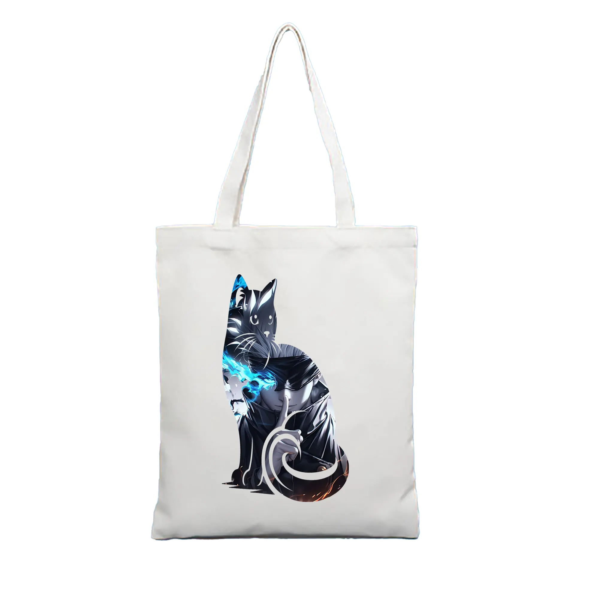 呪術廻戦 グッズ,五条 悟 - 縦型キャンバス手提げバッグ（トートバッグ） ・ キャンバス素材 ・ ショッピング用 ・ 軽量 丈夫 お手入れ簡単