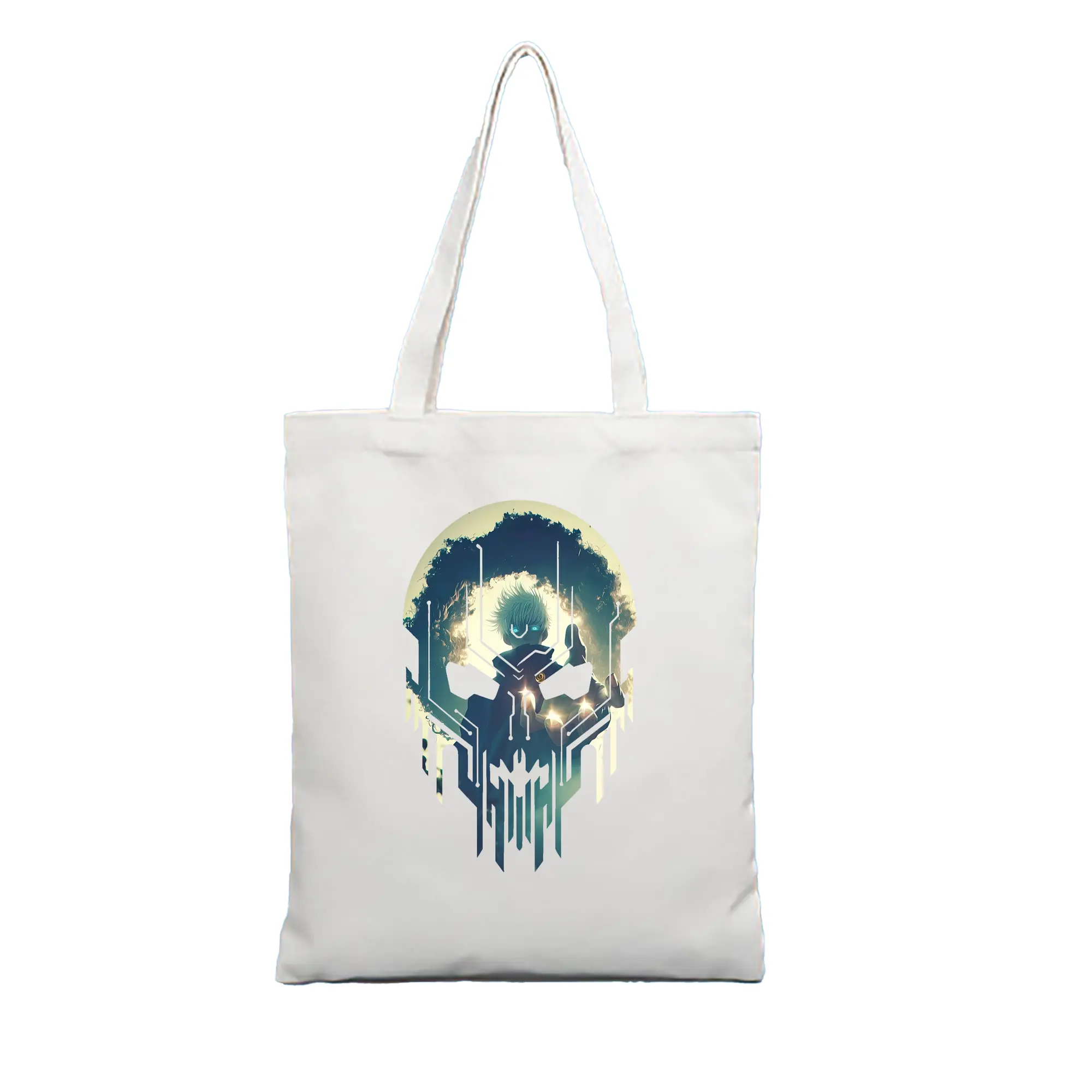 呪術廻戦 グッズ,五条 悟 - 縦型キャンバス手提げバッグ（トートバッグ） ・ キャンバス素材 ・ ショッピング用 ・ 軽量 丈夫 お手入れ簡単