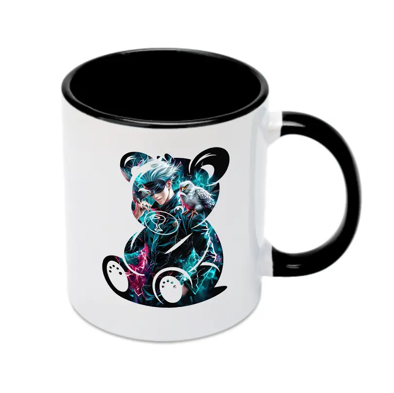 呪術廻戦 グッズ,五条 悟 - カラフルマグカップ ・ 陶器 ・ 熱転写プリント ・ 鮮やかデザイン ・ 耐久性 高品質 ・ コーヒー お茶 ギフト用