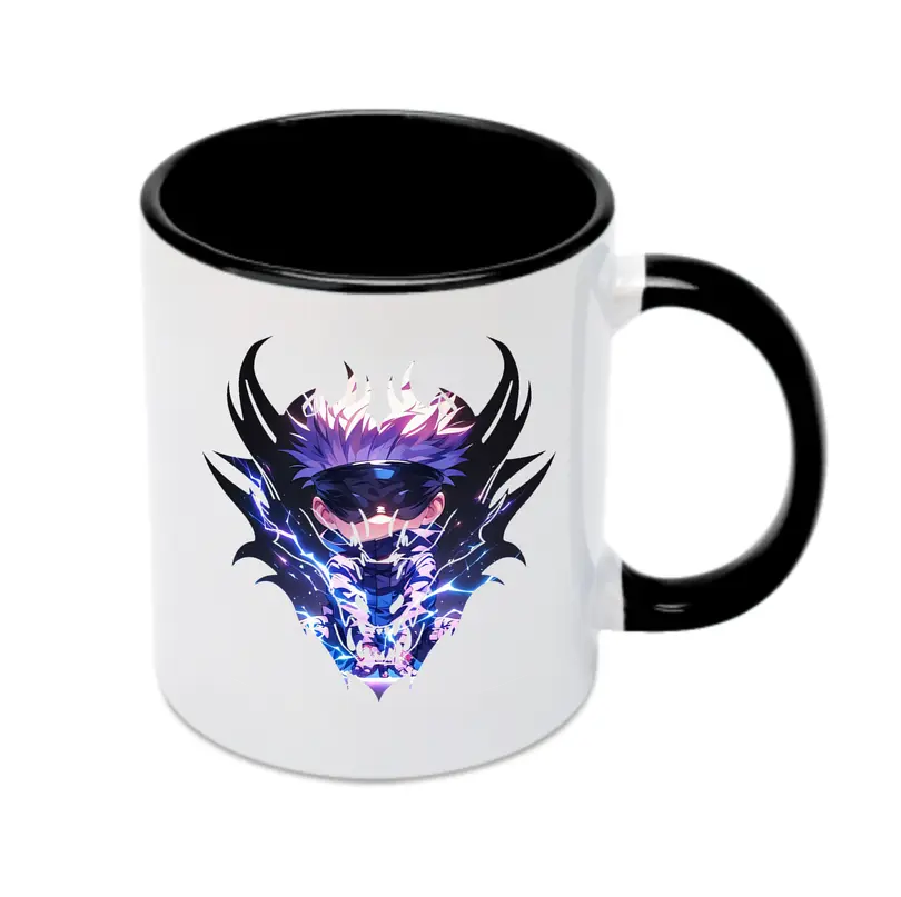 呪術廻戦 グッズ,五条 悟 - カラフルマグカップ ・ 陶器 ・ 熱転写プリント ・ 鮮やかデザイン ・ 耐久性 高品質 ・ コーヒー お茶 ギフト用