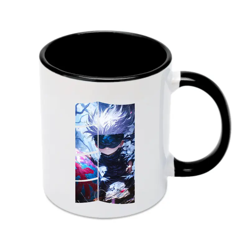 呪術廻戦 グッズ,五条 悟 - カラフルマグカップ ・ 陶器 ・ 熱転写プリント ・ 鮮やかデザイン ・ 耐久性 高品質 ・ コーヒー お茶 ギフト用