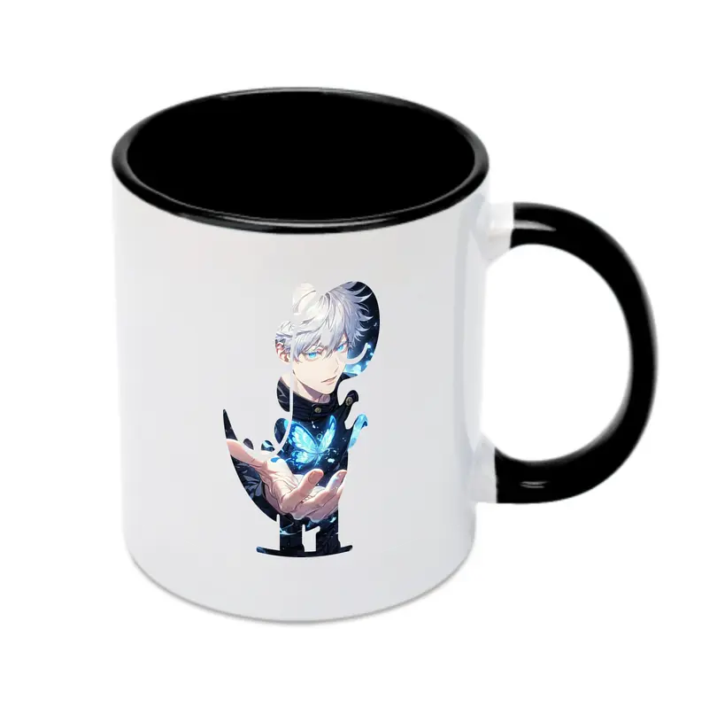 呪術廻戦 グッズ,五条 悟 - カラフルマグカップ ・ 陶器 ・ 熱転写プリント ・ 鮮やかデザイン ・ 耐久性 高品質 ・ コーヒー お茶 ギフト用