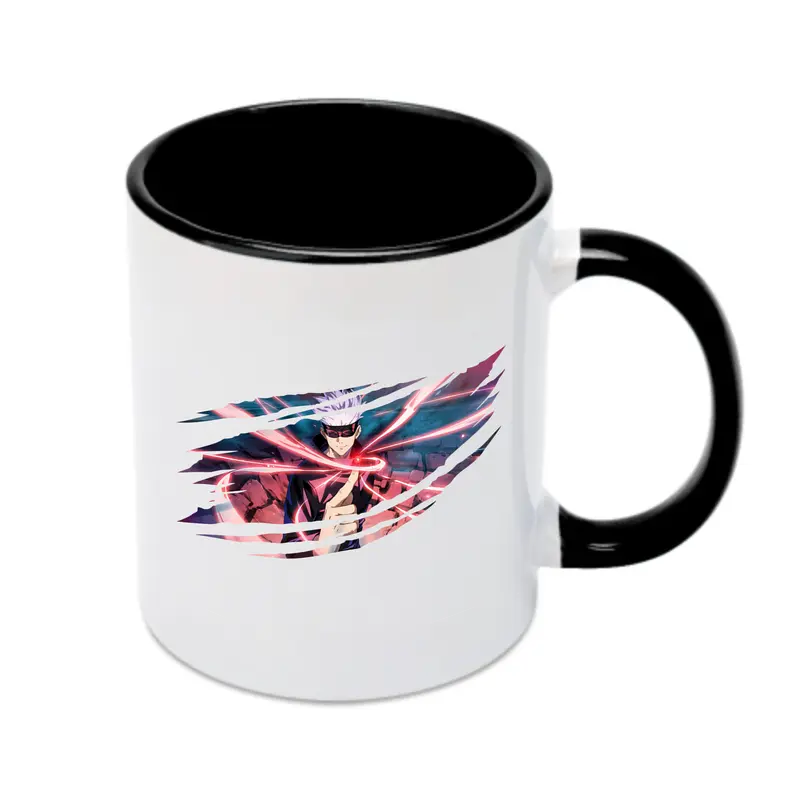 呪術廻戦 グッズ,五条 悟 - カラフルマグカップ ・ 陶器 ・ 熱転写プリント ・ 鮮やかデザイン ・ 耐久性 高品質 ・ コーヒー お茶 ギフト用