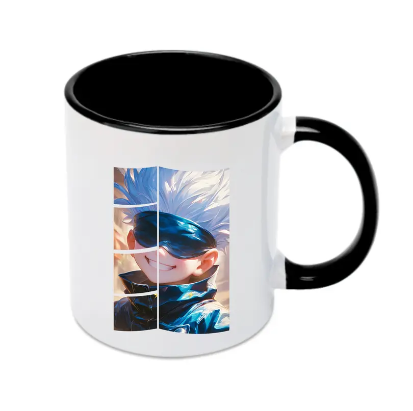 呪術廻戦 グッズ,五条 悟 - カラフルマグカップ ・ 陶器 ・ 熱転写プリント ・ 鮮やかデザイン ・ 耐久性 高品質 ・ コーヒー お茶 ギフト用