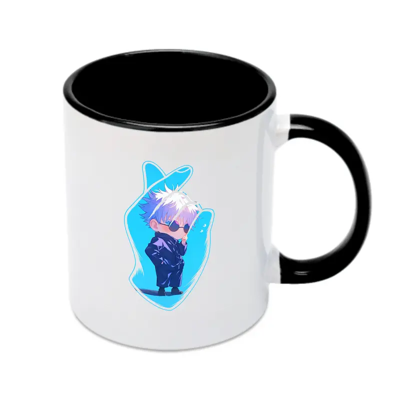 呪術廻戦 グッズ,五条 悟 - カラフルマグカップ ・ 陶器 ・ 熱転写プリント ・ 鮮やかデザイン ・ 耐久性 高品質 ・ コーヒー お茶 ギフト用