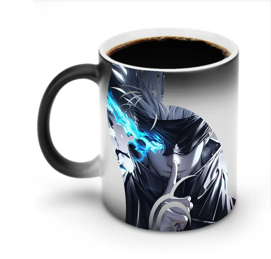 呪術廻戦 グッズ,五条 悟 - 変色マグカップ ・ セラミック ・ 熱転写プリント ・ 耐久性 高品質 ・ ギフト・自宅用 コーヒー お茶