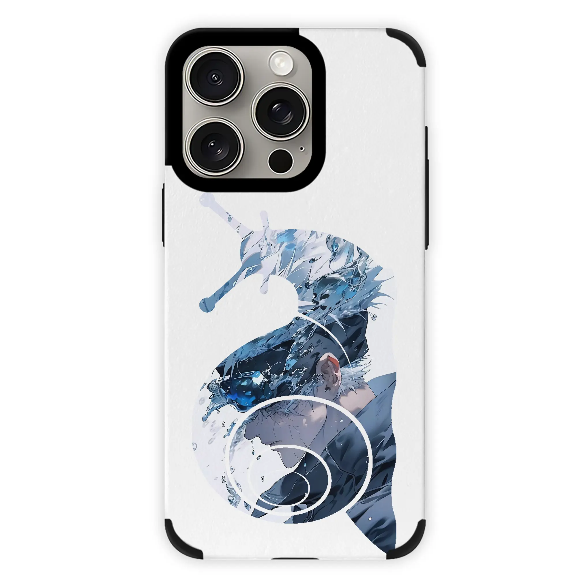 呪術廻戦 グッズ,五条 悟 - IPhone15ProMax対応 ・ PUレザースマホケース ・ 耐衝撃 ・ 黄変防止 ・ 360度全面保護 ・ 柔らか手触り ・ 3D立体ボタン