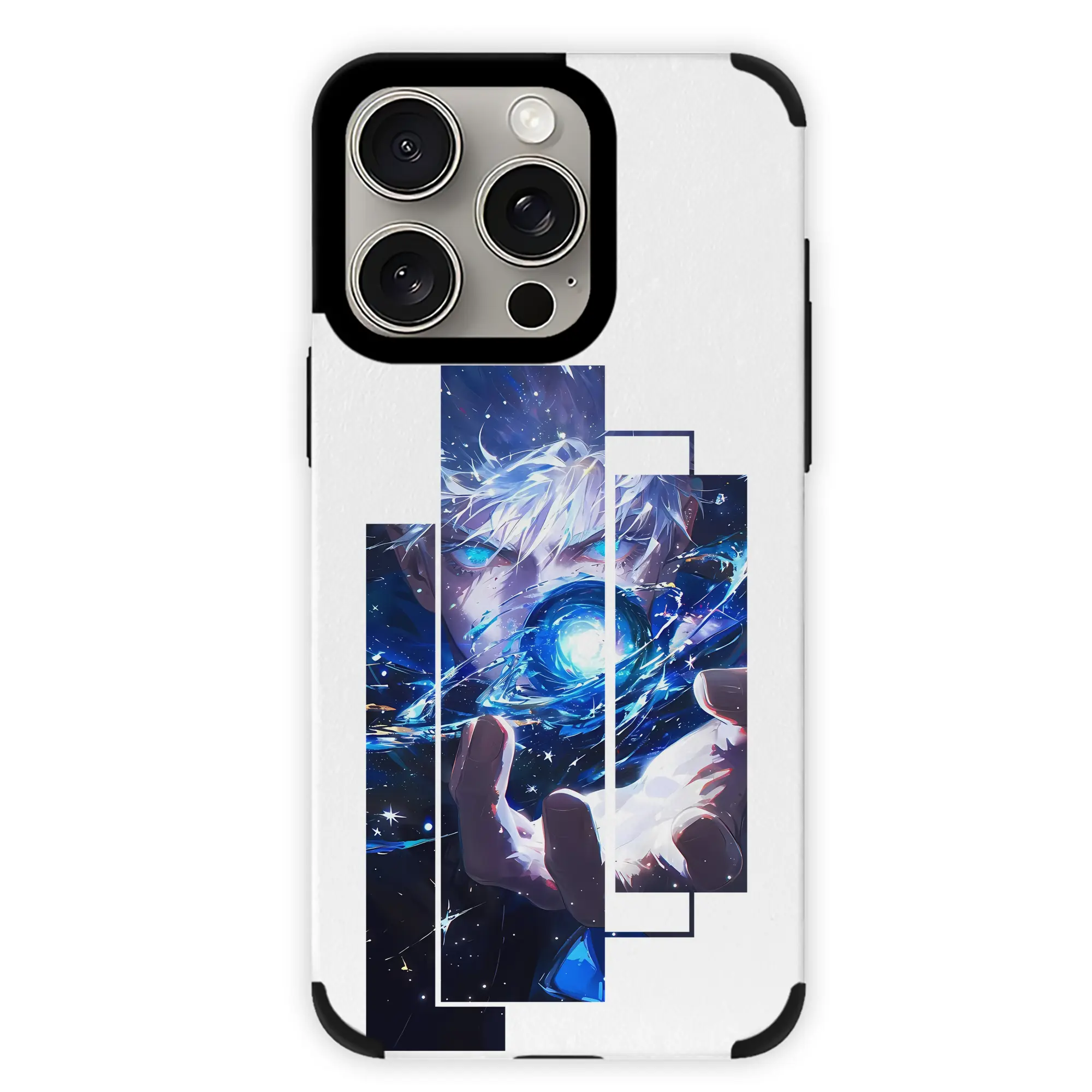 呪術廻戦 グッズ,五条 悟 - IPhone15ProMax対応 ・ PUレザースマホケース ・ 耐衝撃 ・ 黄変防止 ・ 360度全面保護 ・ 柔らか手触り ・ 3D立体ボタン