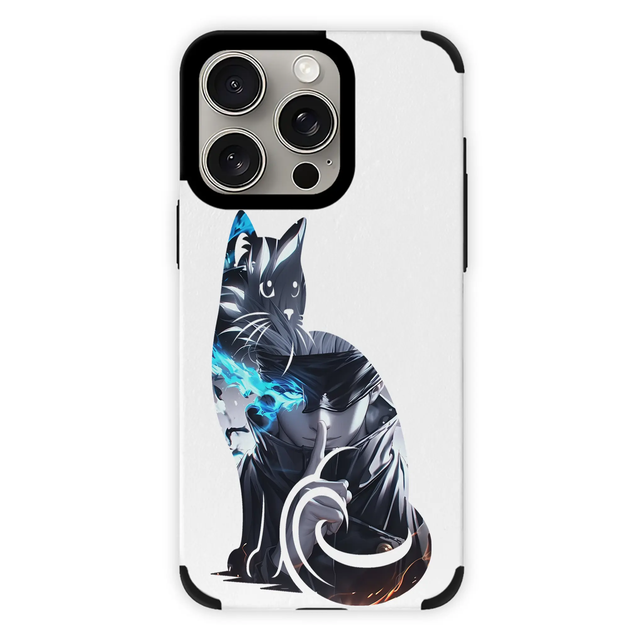 呪術廻戦 グッズ,五条 悟 - IPhone15ProMax対応 ・ PUレザースマホケース ・ 耐衝撃 ・ 黄変防止 ・ 360度全面保護 ・ 柔らか手触り ・ 3D立体ボタン