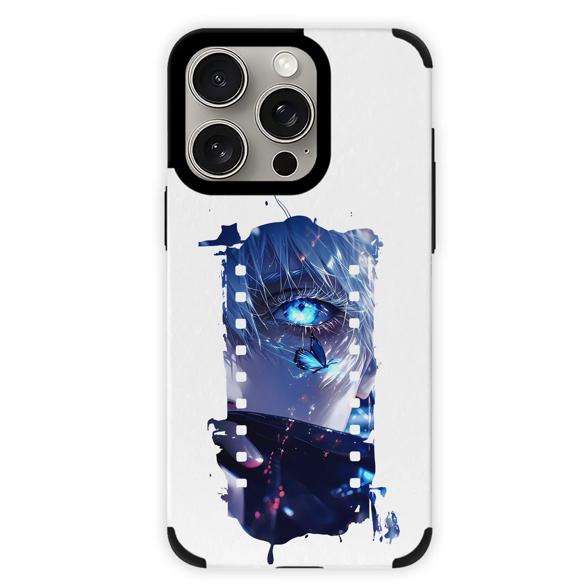 呪術廻戦 グッズ,五条 悟 - IPhone15ProMax対応 ・ PUレザースマホケース ・ 耐衝撃 ・ 黄変防止 ・ 360度全面保護 ・ 柔らか手触り ・ 3D立体ボタン