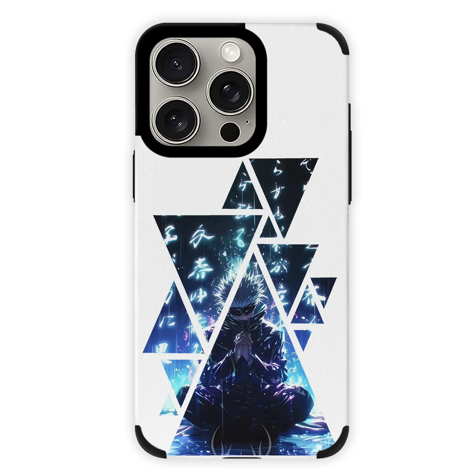 呪術廻戦 グッズ,五条 悟 - IPhone15ProMax対応 ・ PUレザースマホケース ・ 耐衝撃 ・ 黄変防止 ・ 360度全面保護 ・ 柔らか手触り ・ 3D立体ボタン