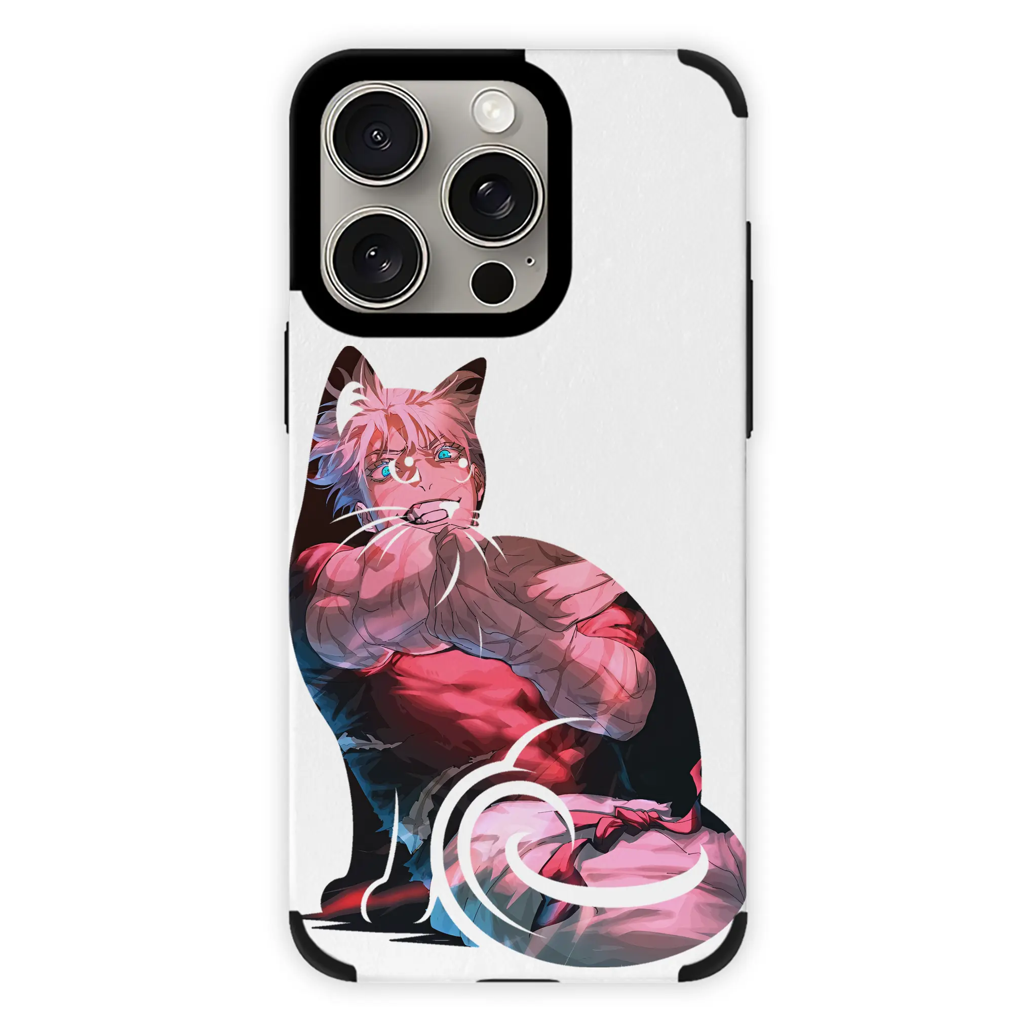 呪術廻戦 グッズ,五条 悟 - IPhone15ProMax対応 ・ PUレザースマホケース ・ 耐衝撃 ・ 黄変防止 ・ 360度全面保護 ・ 柔らか手触り ・ 3D立体ボタン