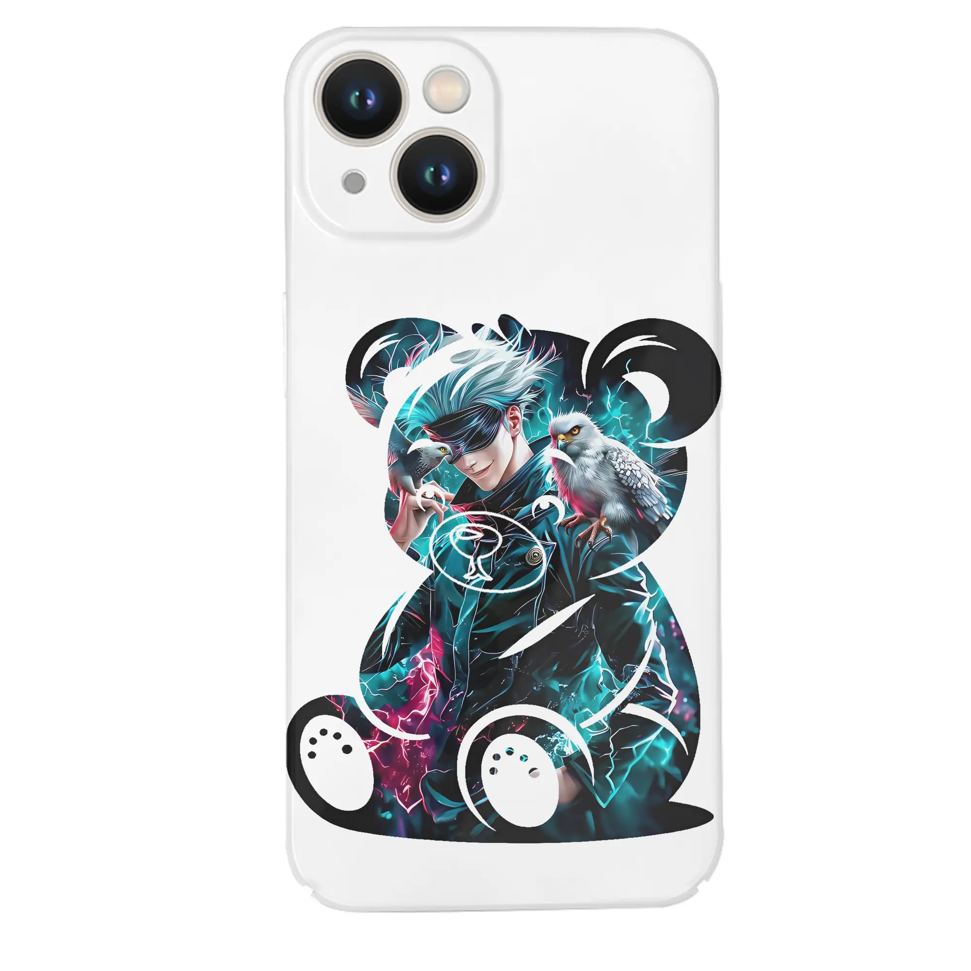 呪術廻戦 グッズ,五条 悟 - IPhone 14シリーズ対応 ・ ハードケース ・ 衝撃吸収 ・ 360度密着 ・ カメラ保護 ・ 高品質プラスチック ・ 快適操作