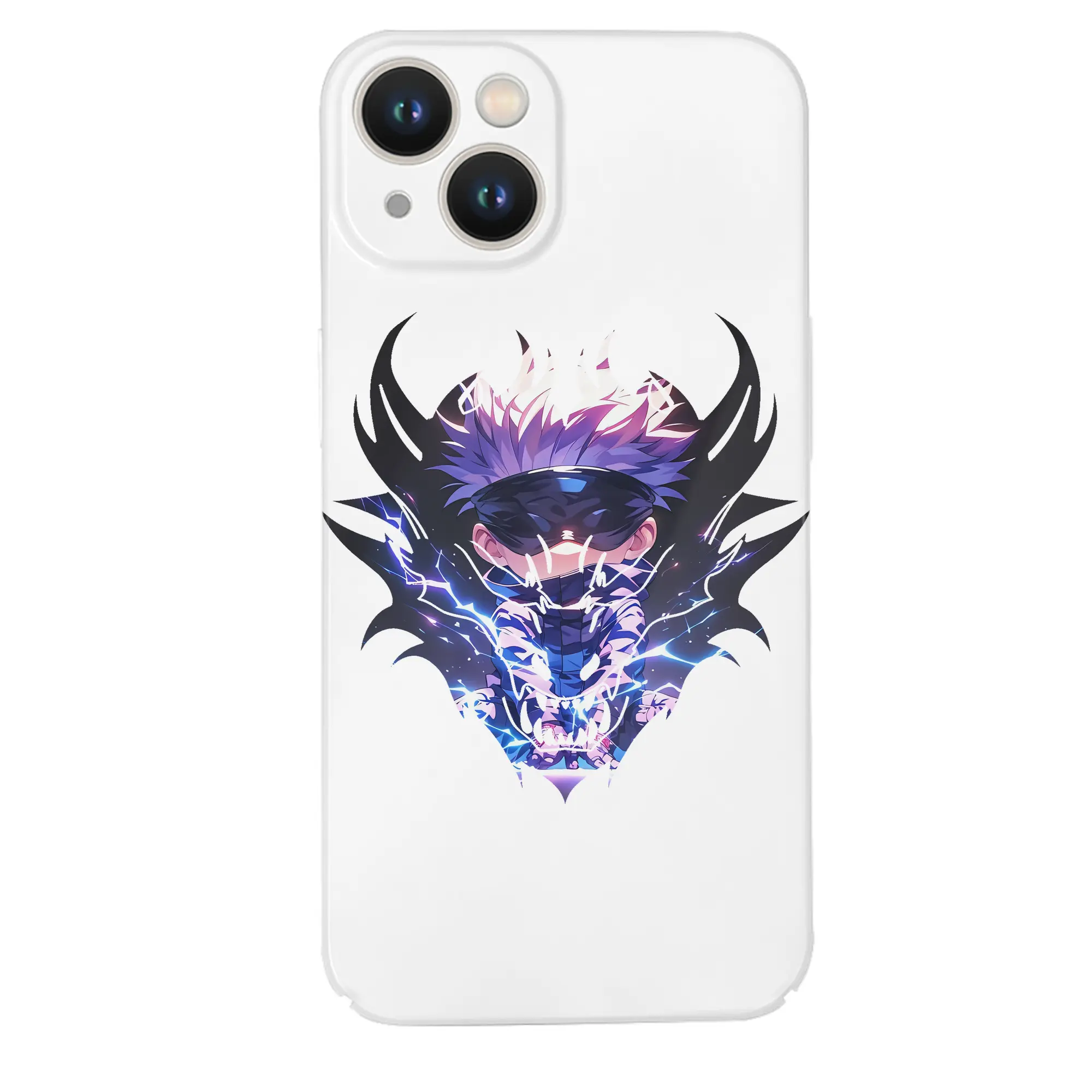 呪術廻戦 グッズ,五条 悟 - IPhone 14シリーズ対応 ・ ハードケース ・ 衝撃吸収 ・ 360度密着 ・ カメラ保護 ・ 高品質プラスチック ・ 快適操作