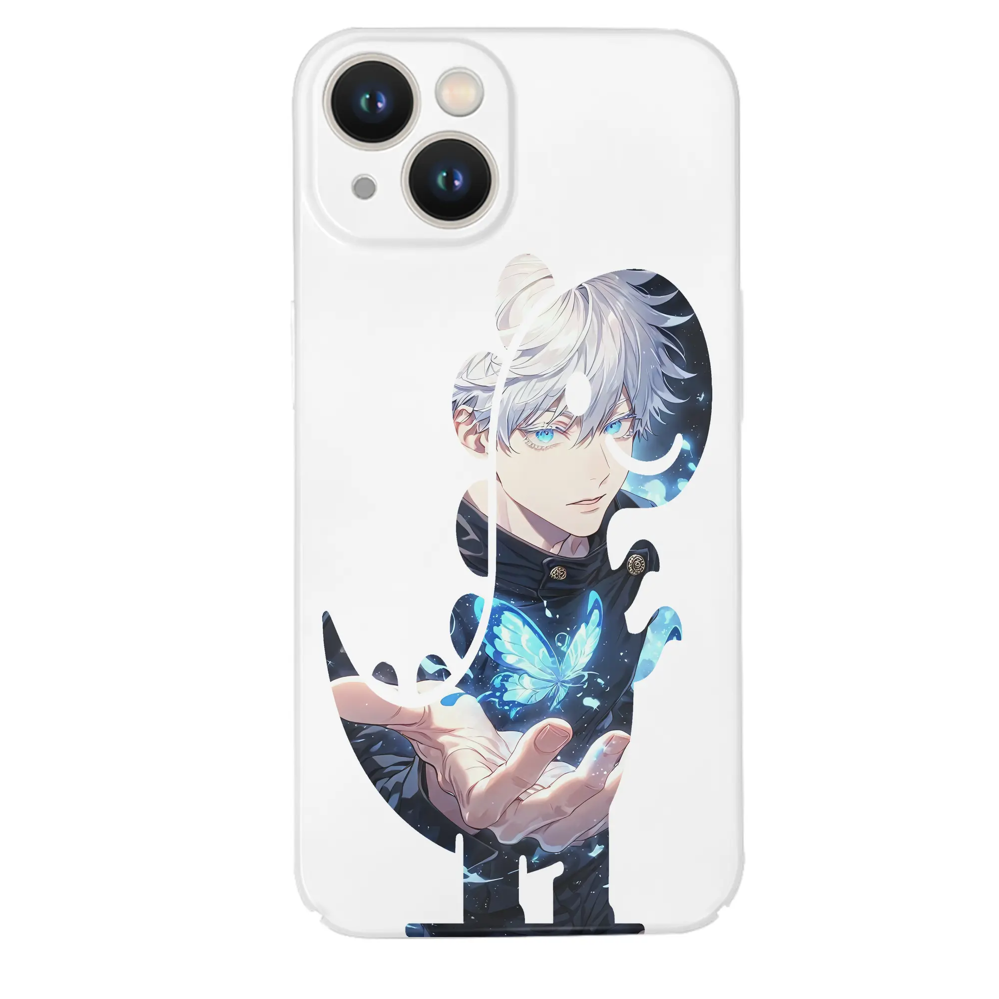 呪術廻戦 グッズ,五条 悟 - IPhone 14シリーズ対応 ・ ハードケース ・ 衝撃吸収 ・ 360度密着 ・ カメラ保護 ・ 高品質プラスチック ・ 快適操作