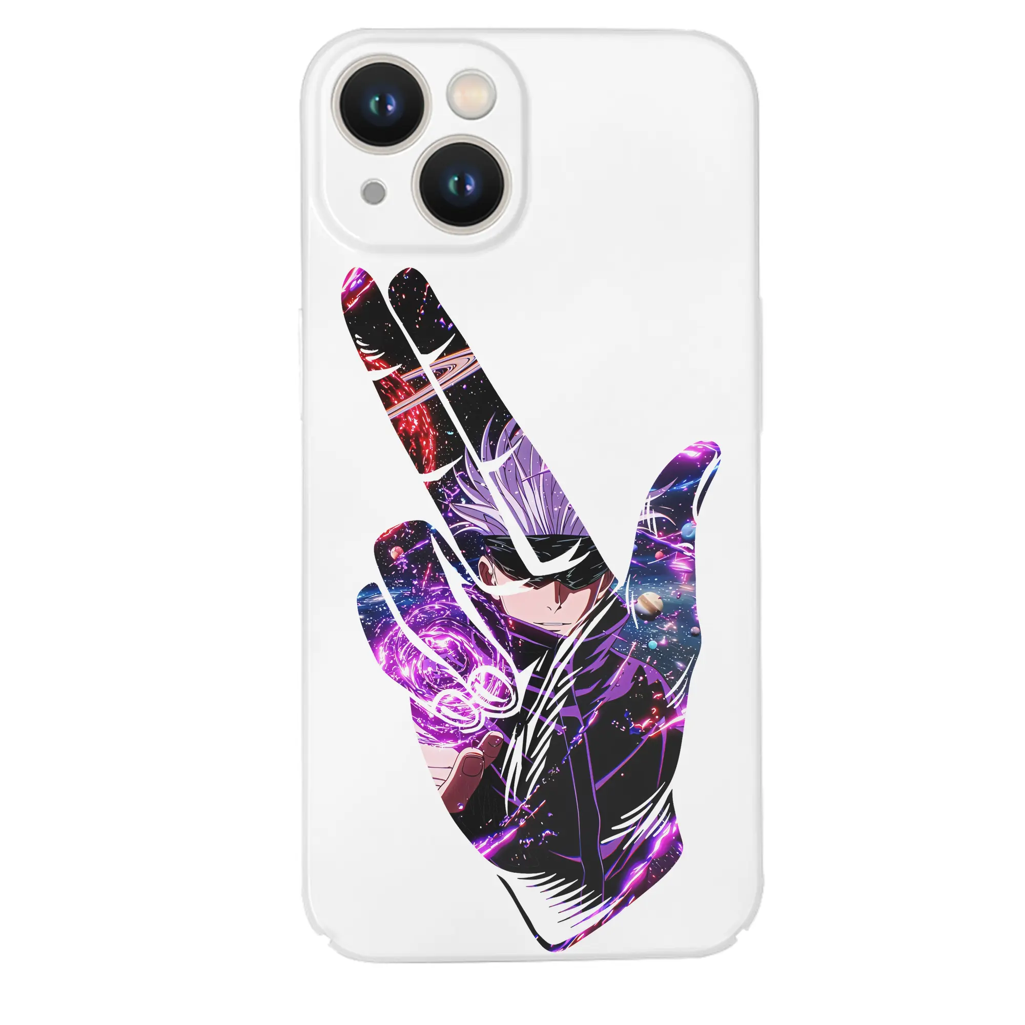 呪術廻戦 グッズ,五条 悟 - IPhone 14シリーズ対応 ・ ハードケース ・ 衝撃吸収 ・ 360度密着 ・ カメラ保護 ・ 高品質プラスチック ・ 快適操作