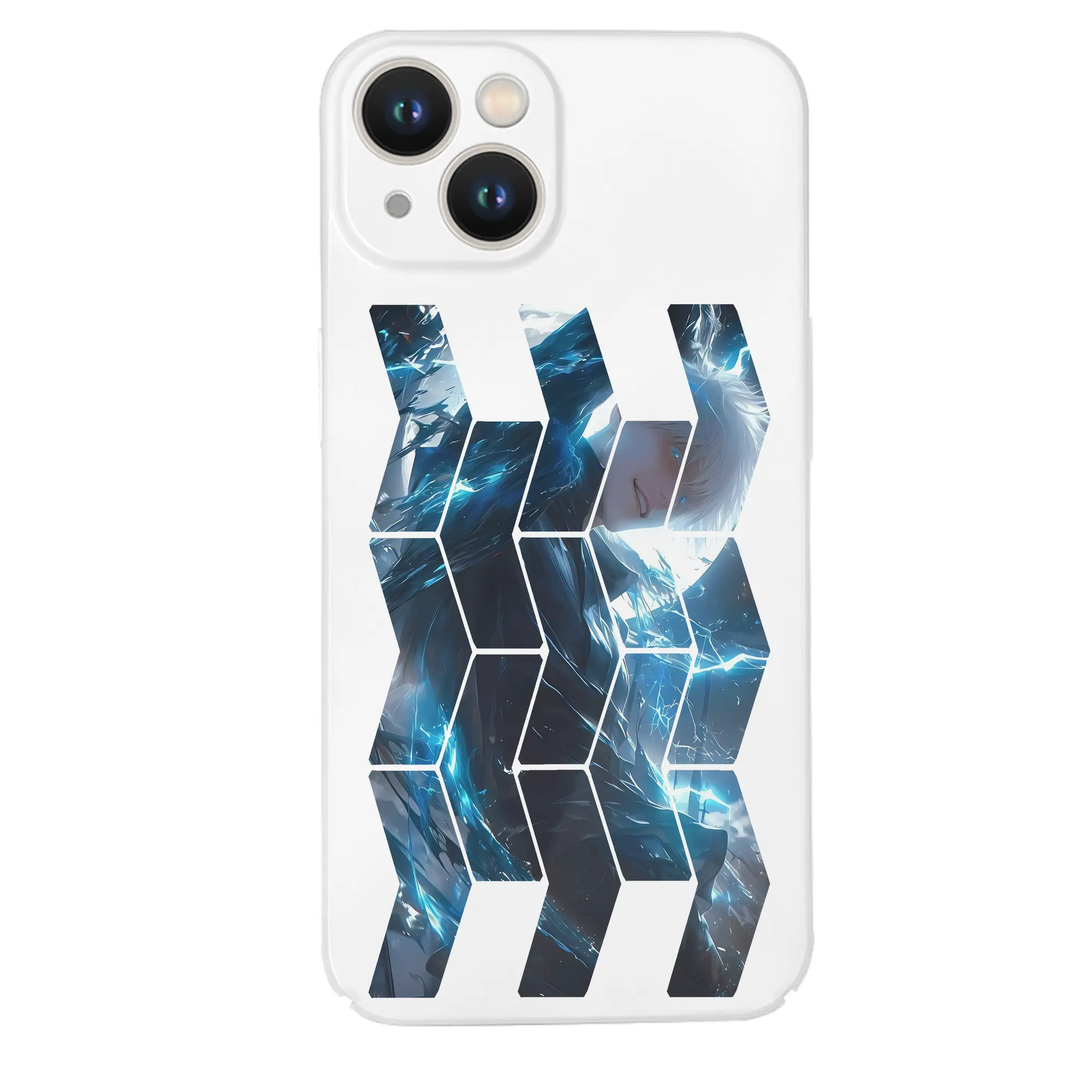 呪術廻戦 グッズ,五条 悟 - IPhone 14シリーズ対応 ・ ハードケース ・ 衝撃吸収 ・ 360度密着 ・ カメラ保護 ・ 高品質プラスチック ・ 快適操作