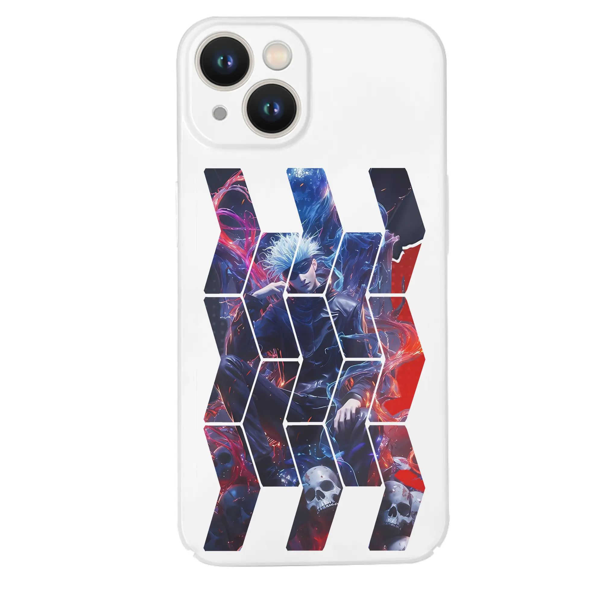 呪術廻戦 グッズ,五条 悟 - IPhone 14シリーズ対応 ・ ハードケース ・ 衝撃吸収 ・ 360度密着 ・ カメラ保護 ・ 高品質プラスチック ・ 快適操作
