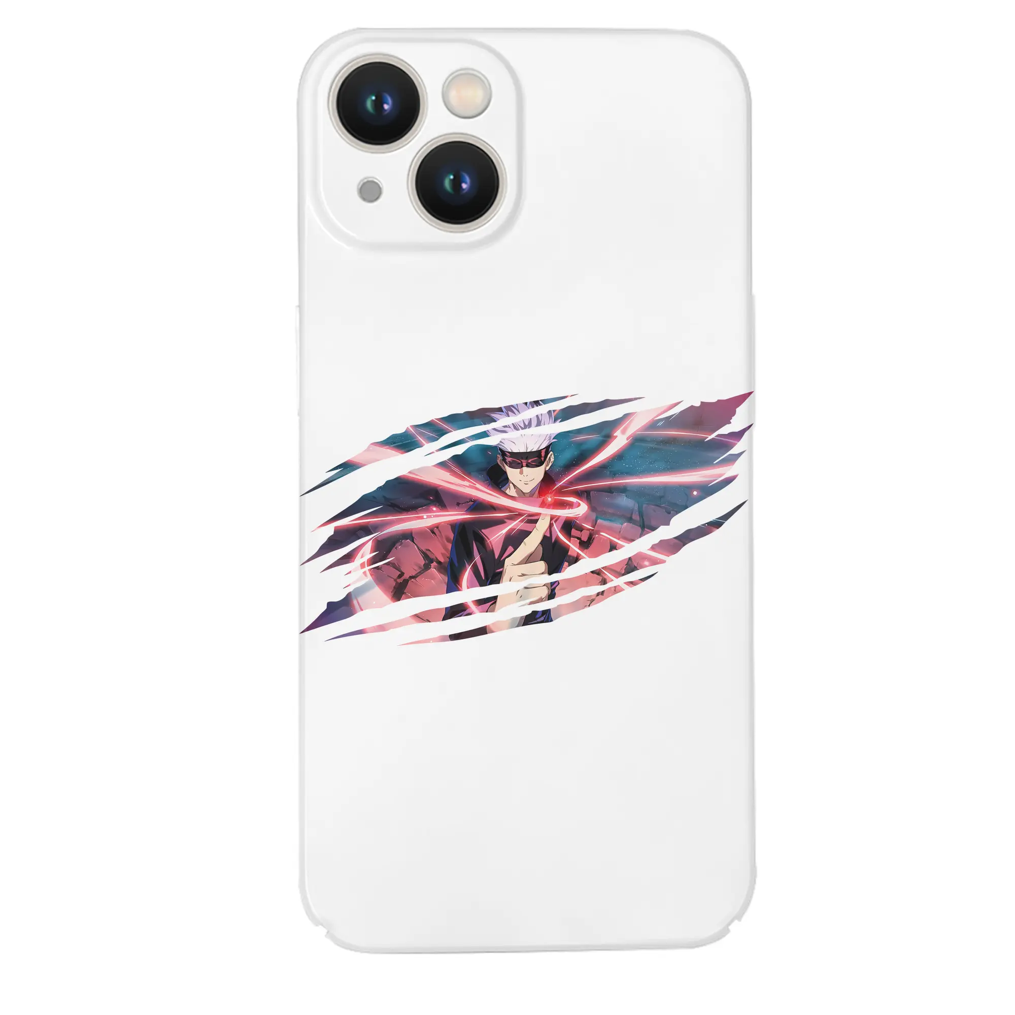 呪術廻戦 グッズ,五条 悟 - IPhone 14シリーズ対応 ・ ハードケース ・ 衝撃吸収 ・ 360度密着 ・ カメラ保護 ・ 高品質プラスチック ・ 快適操作