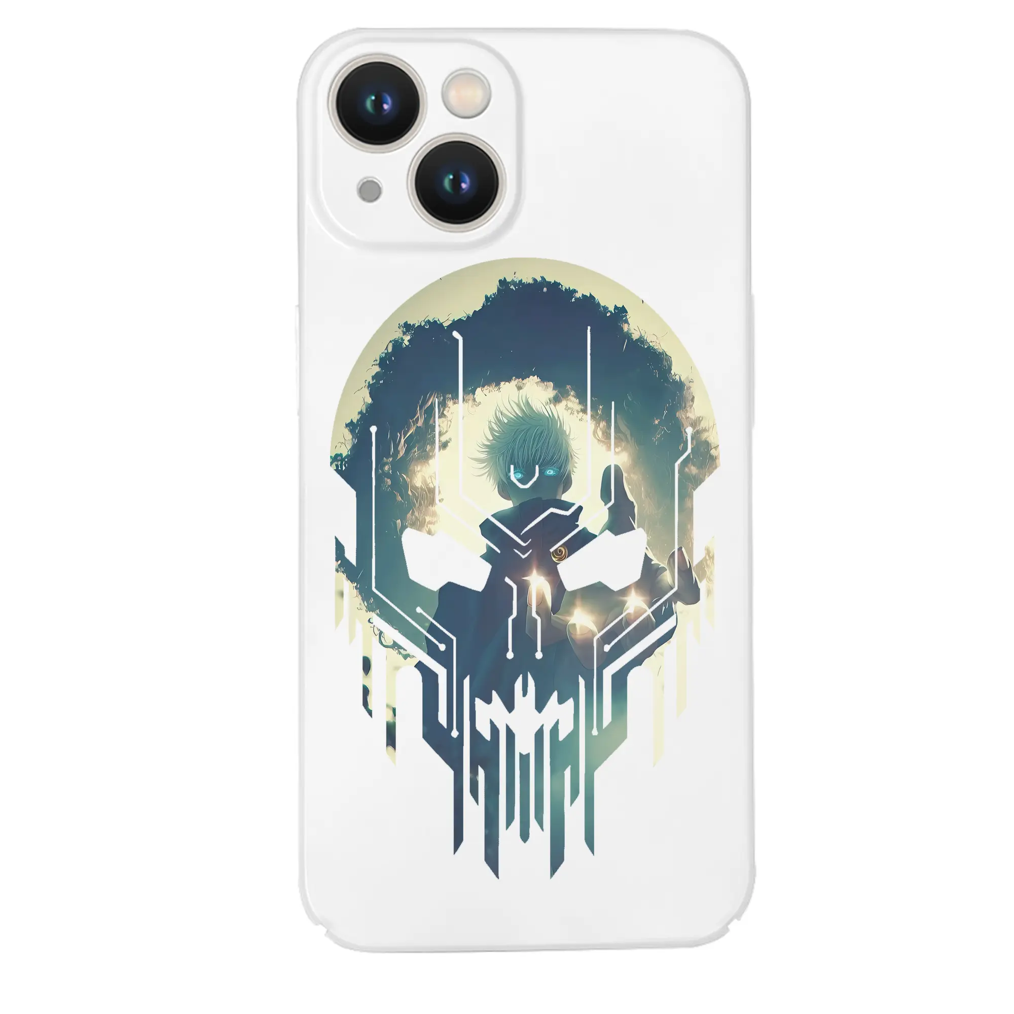 呪術廻戦 グッズ,五条 悟 - IPhone 14シリーズ対応 ・ ハードケース ・ 衝撃吸収 ・ 360度密着 ・ カメラ保護 ・ 高品質プラスチック ・ 快適操作