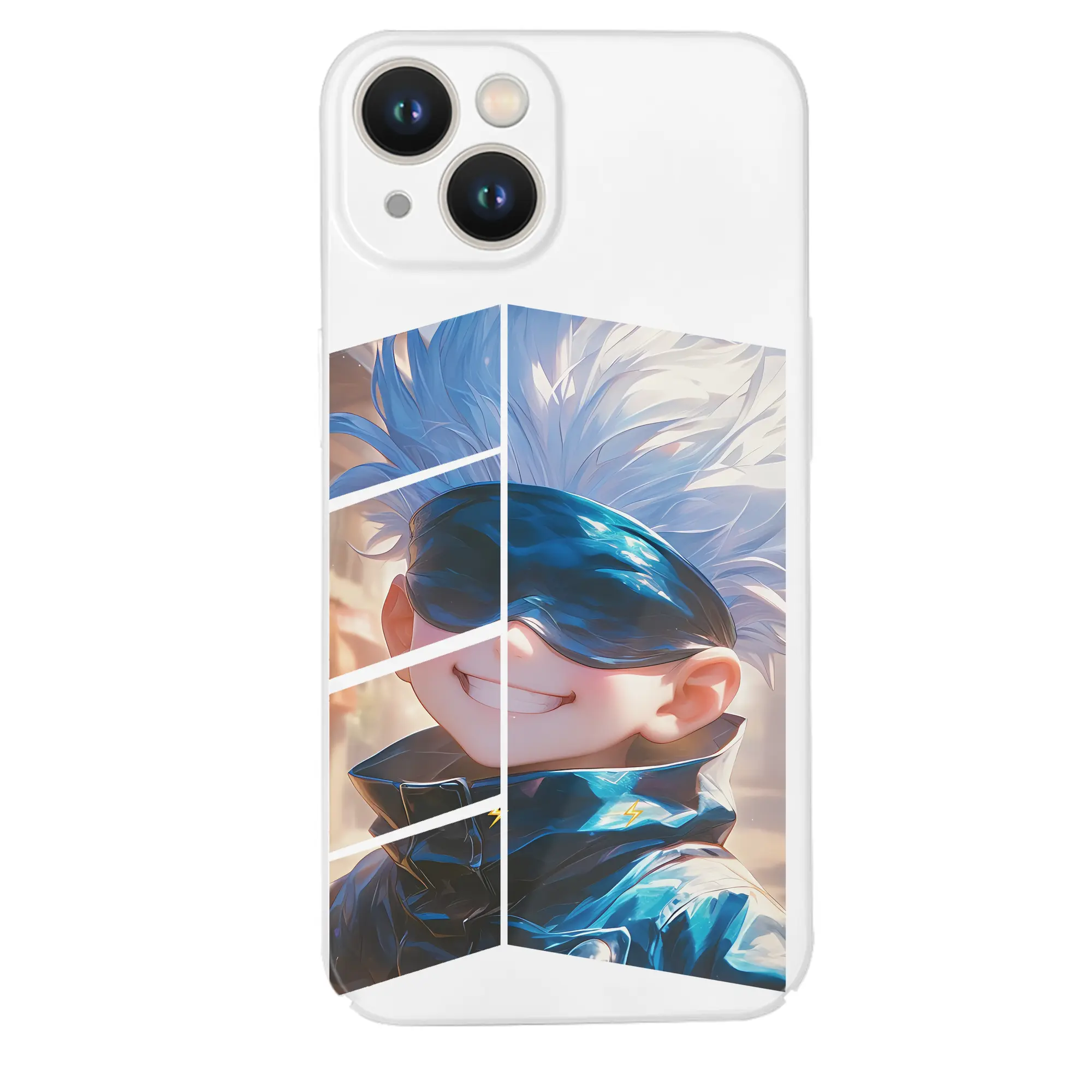 呪術廻戦 グッズ,五条 悟 - IPhone 14シリーズ対応 ・ ハードケース ・ 衝撃吸収 ・ 360度密着 ・ カメラ保護 ・ 高品質プラスチック ・ 快適操作