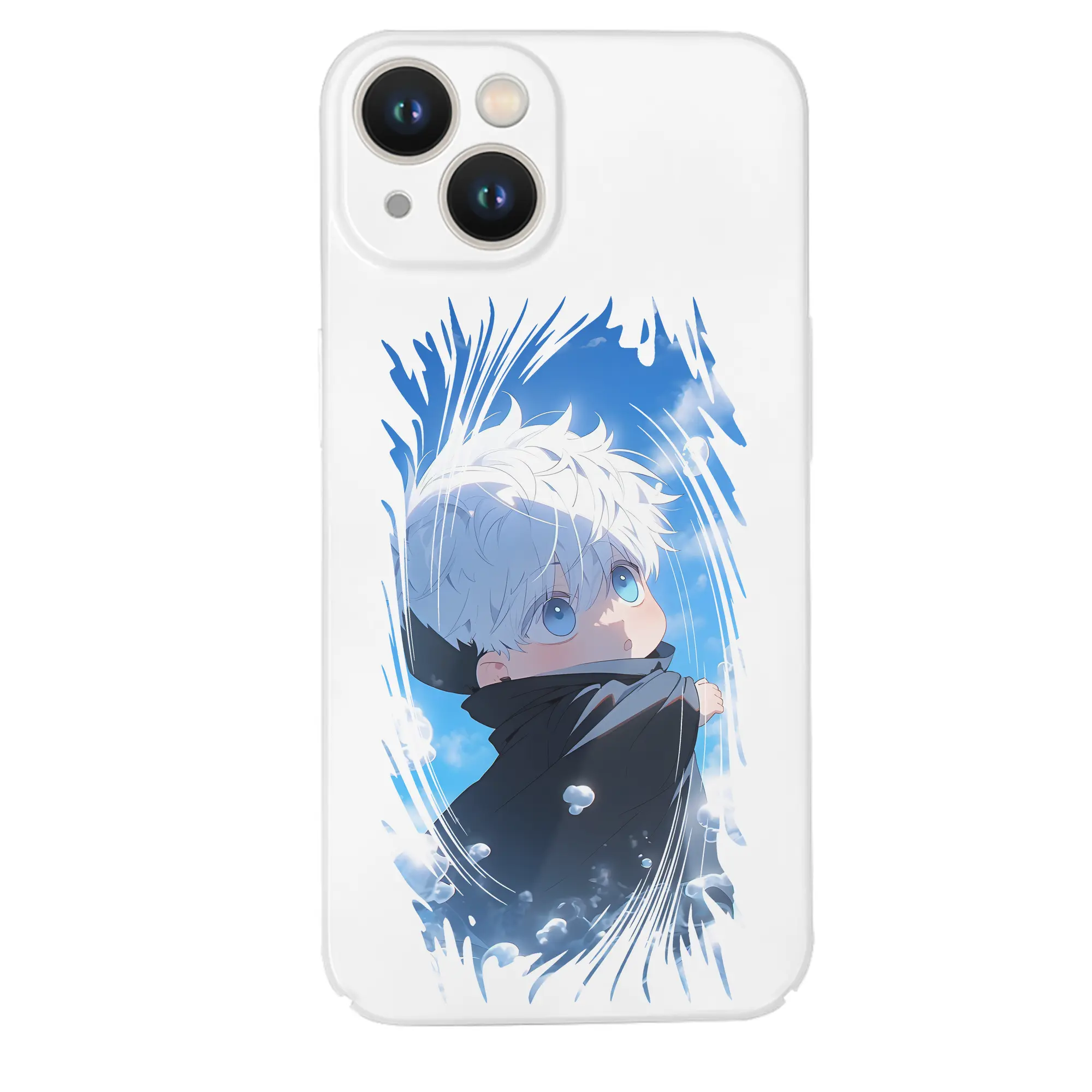 呪術廻戦 グッズ,五条 悟 - IPhone 14シリーズ対応 ・ ハードケース ・ 衝撃吸収 ・ 360度密着 ・ カメラ保護 ・ 高品質プラスチック ・ 快適操作