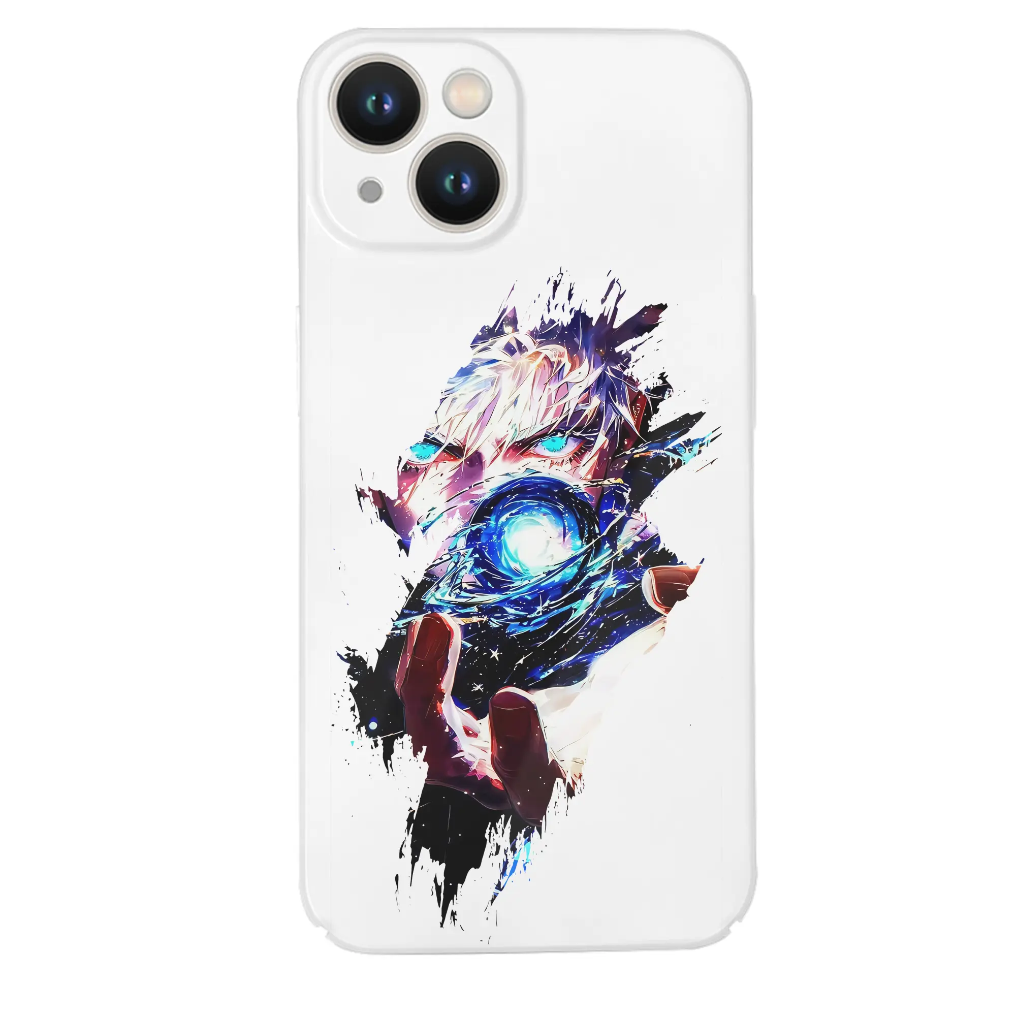 呪術廻戦 グッズ,五条 悟 - IPhone 14シリーズ対応 ・ ハードケース ・ 衝撃吸収 ・ 360度密着 ・ カメラ保護 ・ 高品質プラスチック ・ 快適操作