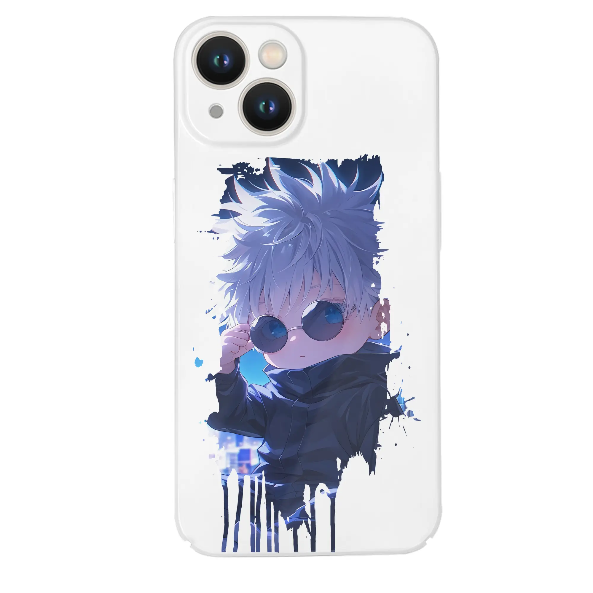 呪術廻戦 グッズ,五条 悟 - IPhone 14シリーズ対応 ・ ハードケース ・ 衝撃吸収 ・ 360度密着 ・ カメラ保護 ・ 高品質プラスチック ・ 快適操作