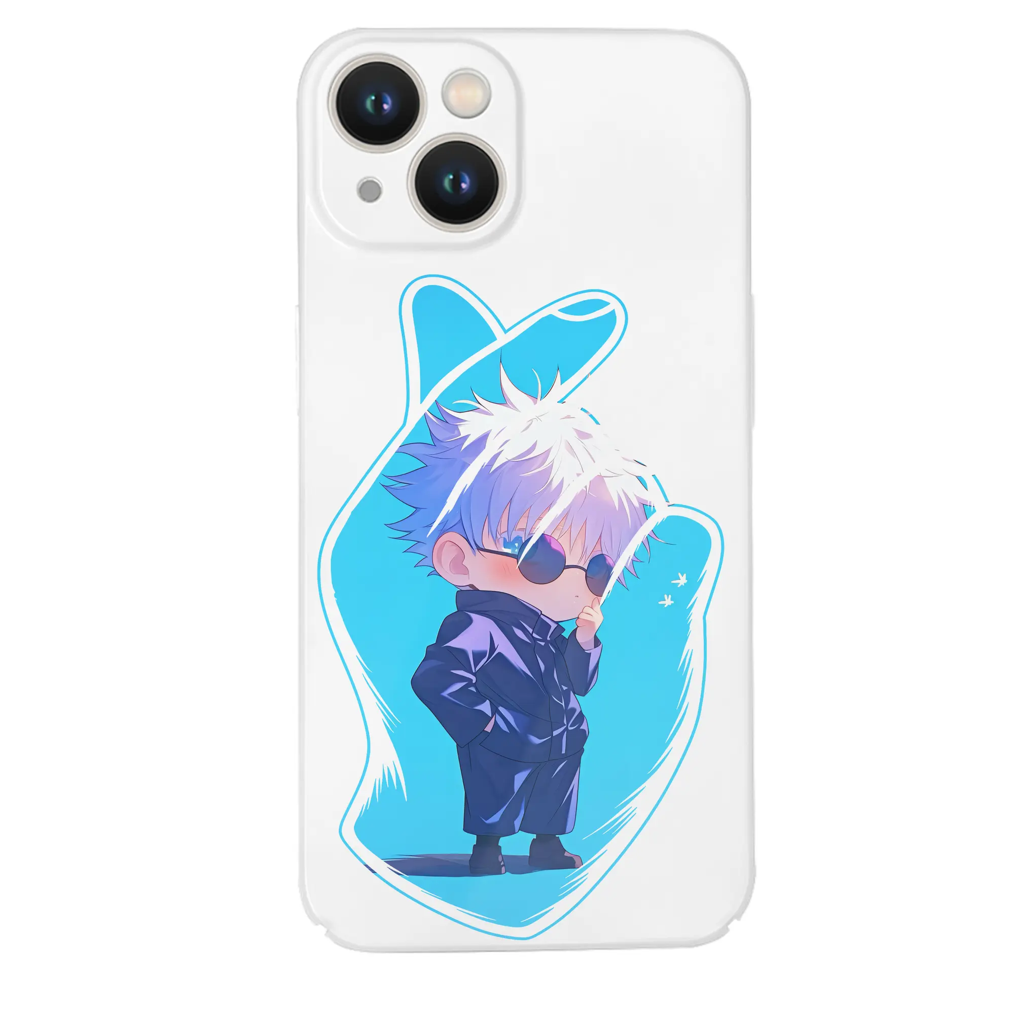 呪術廻戦 グッズ,五条 悟 - IPhone 14シリーズ対応 ・ ハードケース ・ 衝撃吸収 ・ 360度密着 ・ カメラ保護 ・ 高品質プラスチック ・ 快適操作