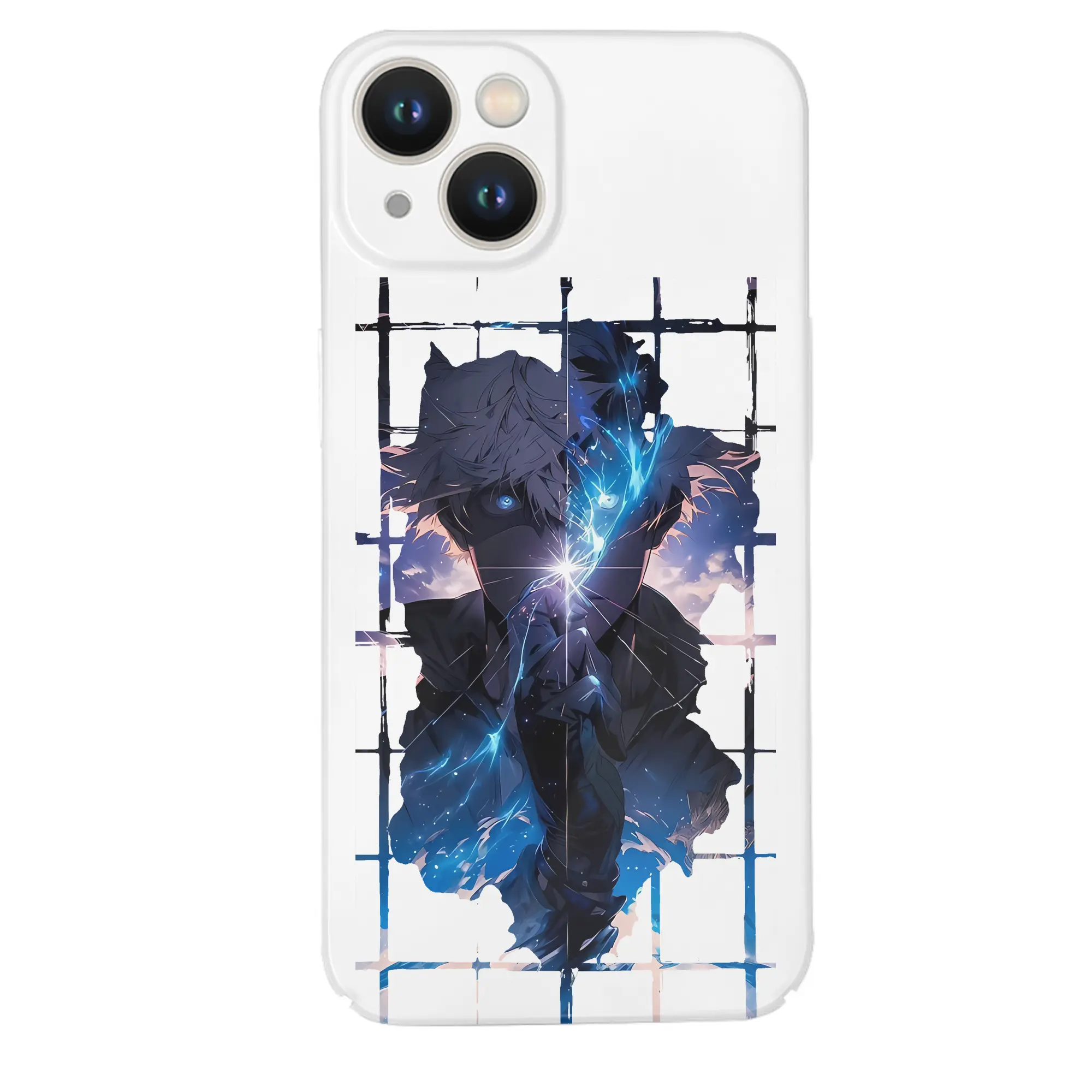 呪術廻戦 グッズ,五条 悟 - IPhone 14シリーズ対応 ・ ハードケース ・ 衝撃吸収 ・ 360度密着 ・ カメラ保護 ・ 高品質プラスチック ・ 快適操作