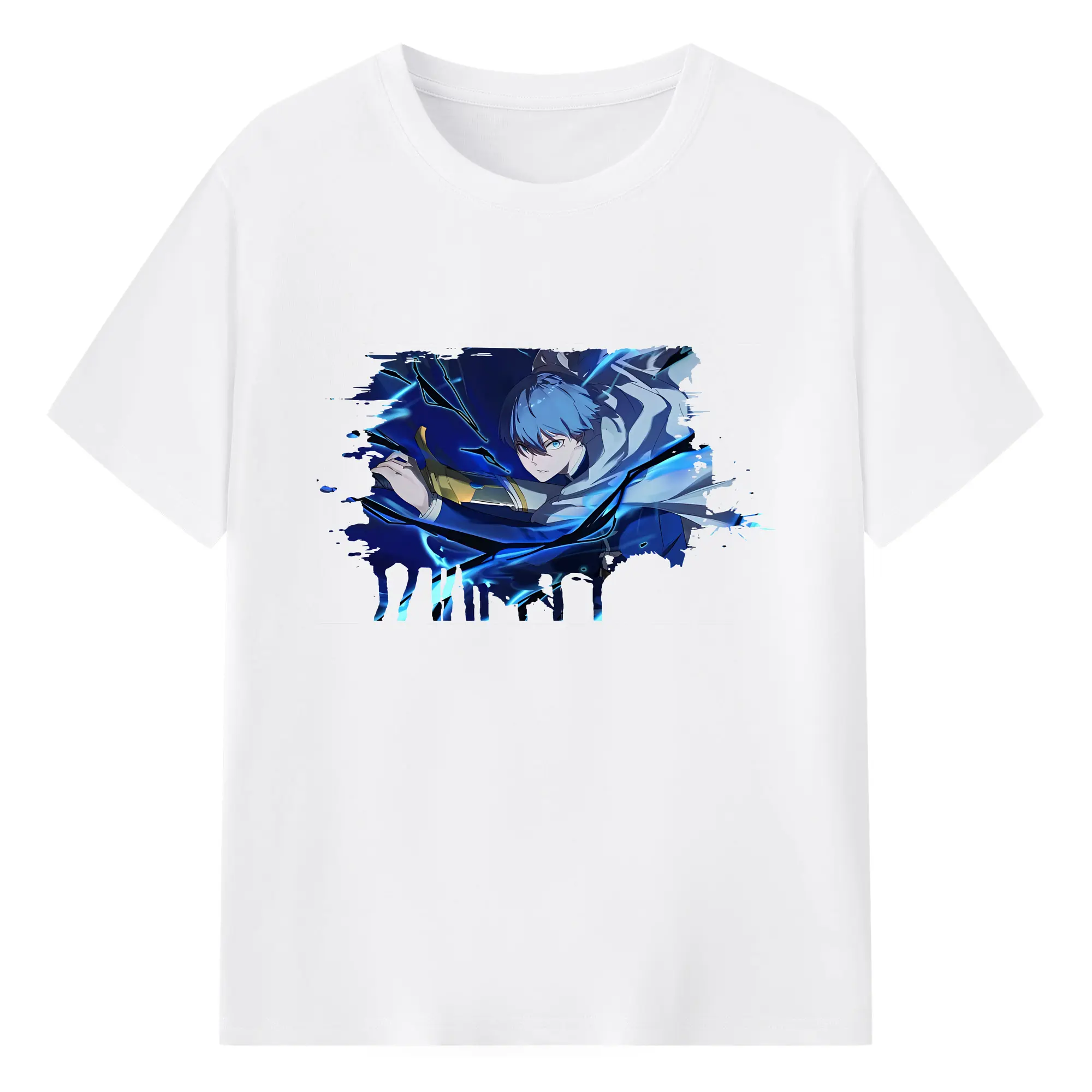 葬送のフリーレン（Frieren） グッズ,ヒンメル（Himmel） - 綿100％ 半袖Tシャツ ・ フロントプリント ・ 快適 通気性 ・ 日常使い 散歩 スポーツ用