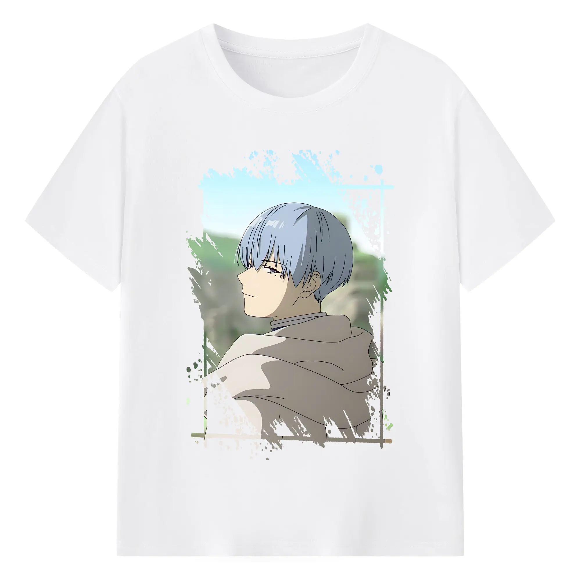 葬送のフリーレン（Frieren） グッズ,ヒンメル（Himmel） - 綿100％ 半袖Tシャツ ・ フロントプリント ・ 快適 通気性 ・ 日常使い 散歩 スポーツ用