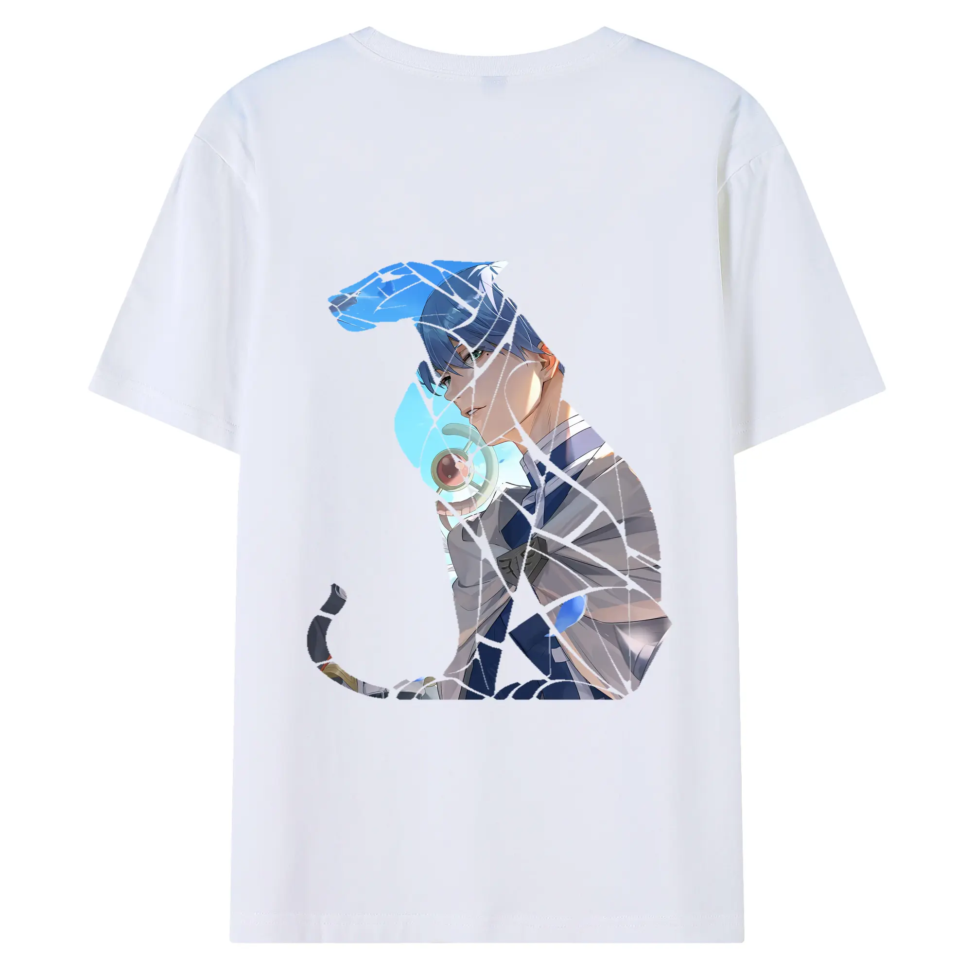 葬送のフリーレン（Frieren） グッズ,ヒンメル（Himmel） - 綿100％ 半袖Tシャツ ・ バックプリント ・ 快適 通気性 ・ 日常使い 散歩 スポーツ用