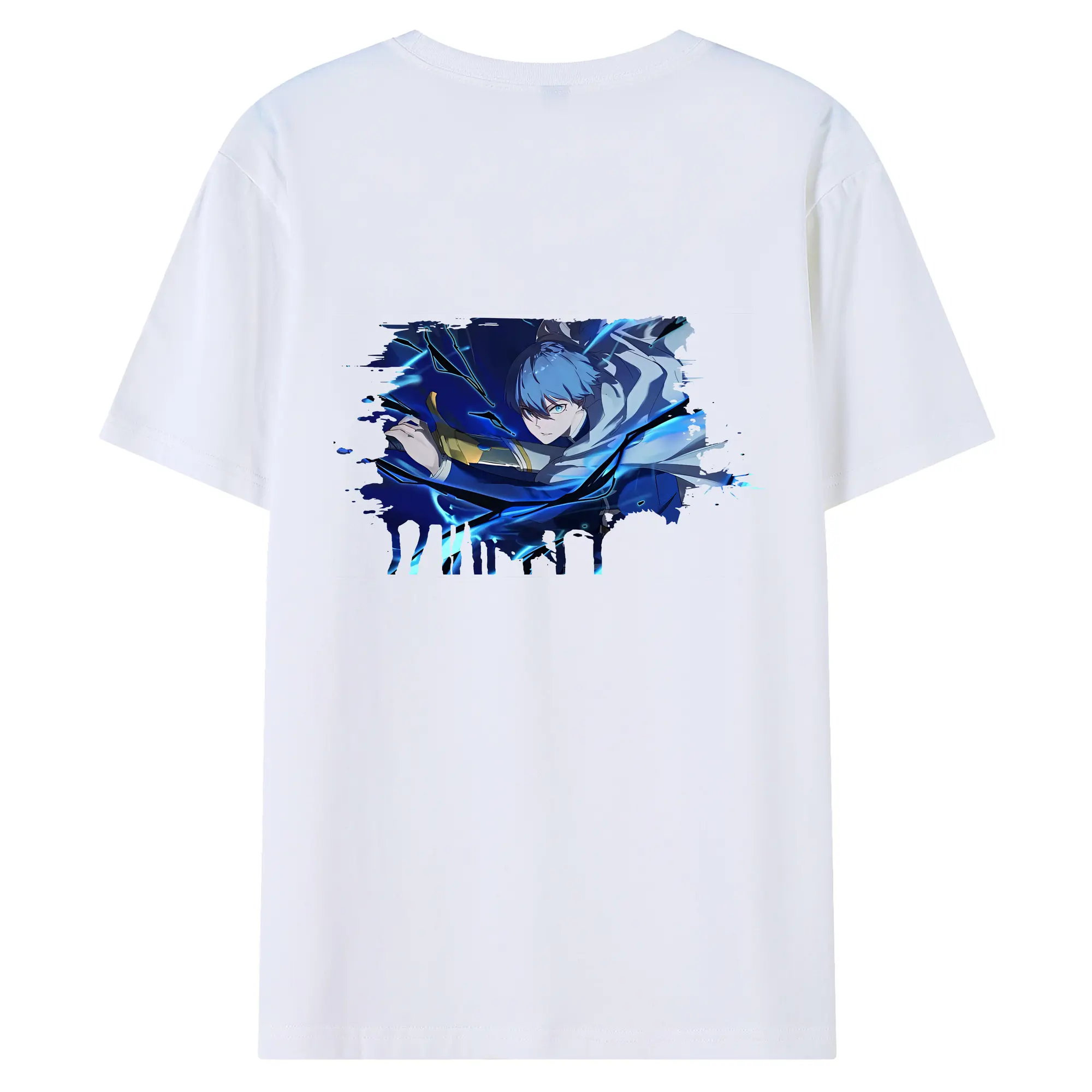 葬送のフリーレン（Frieren） グッズ,ヒンメル（Himmel） - 綿100％ 半袖Tシャツ ・ バックプリント ・ 快適 通気性 ・ 日常使い 散歩 スポーツ用