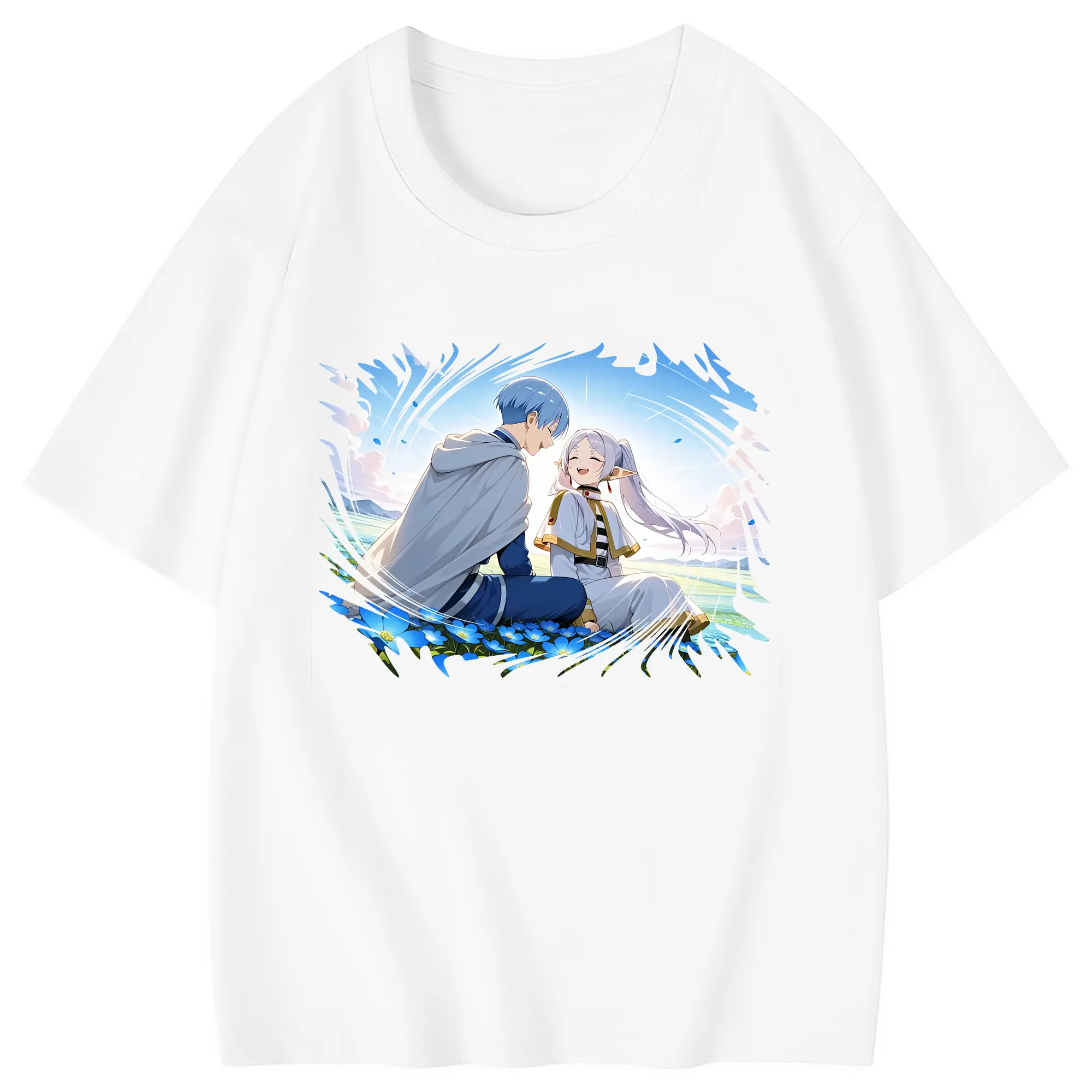 葬送のフリーレン（Frieren） グッズ,ヒンメル（Himmel） - 綿100％ キッズTシャツ ・ フロントプリント ・ 快適 通気性 ・ スポーツ カジュアル 散歩用