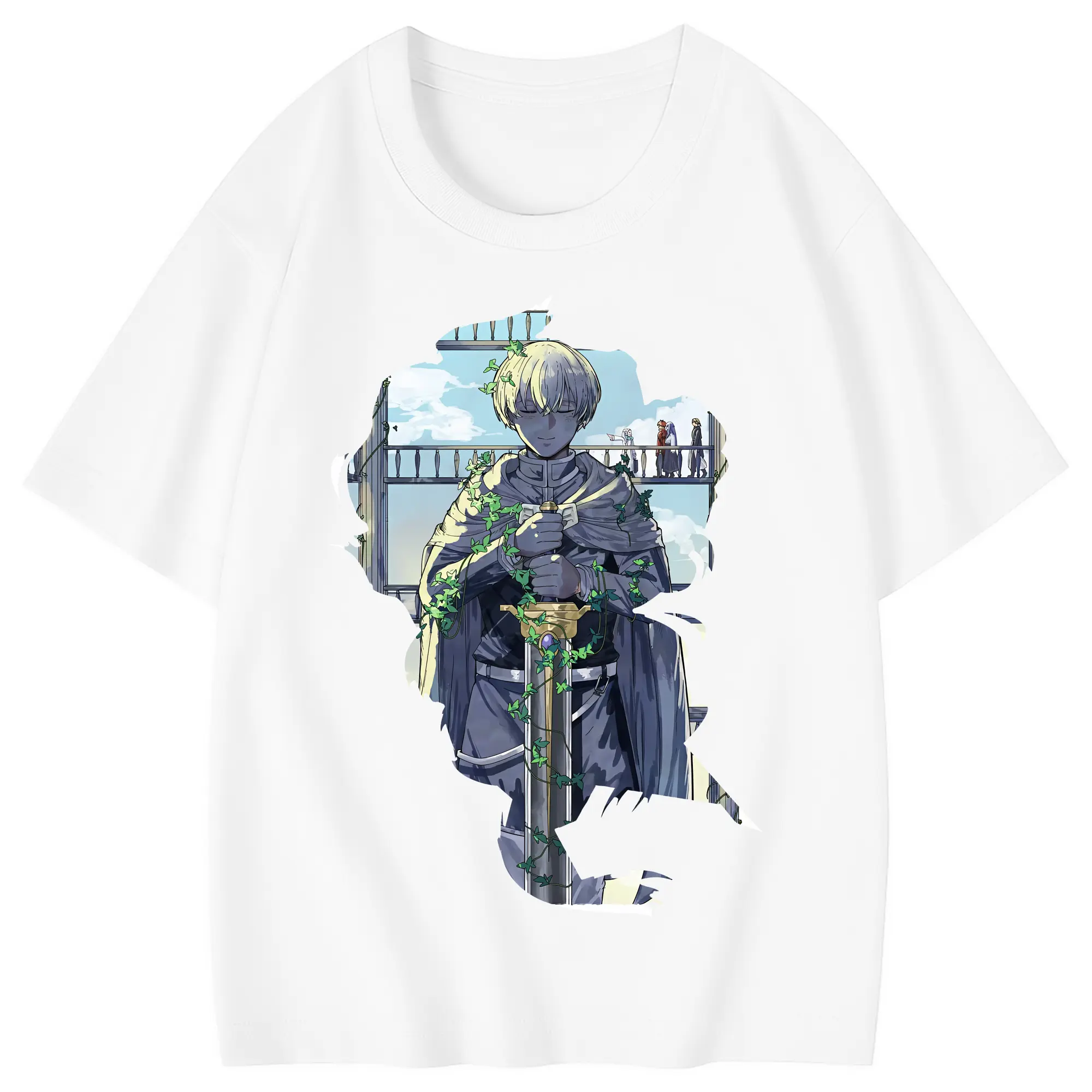 葬送のフリーレン（Frieren） グッズ,ヒンメル（Himmel） - 綿100％ キッズTシャツ ・ フロントプリント ・ 快適 通気性 ・ スポーツ カジュアル 散歩用