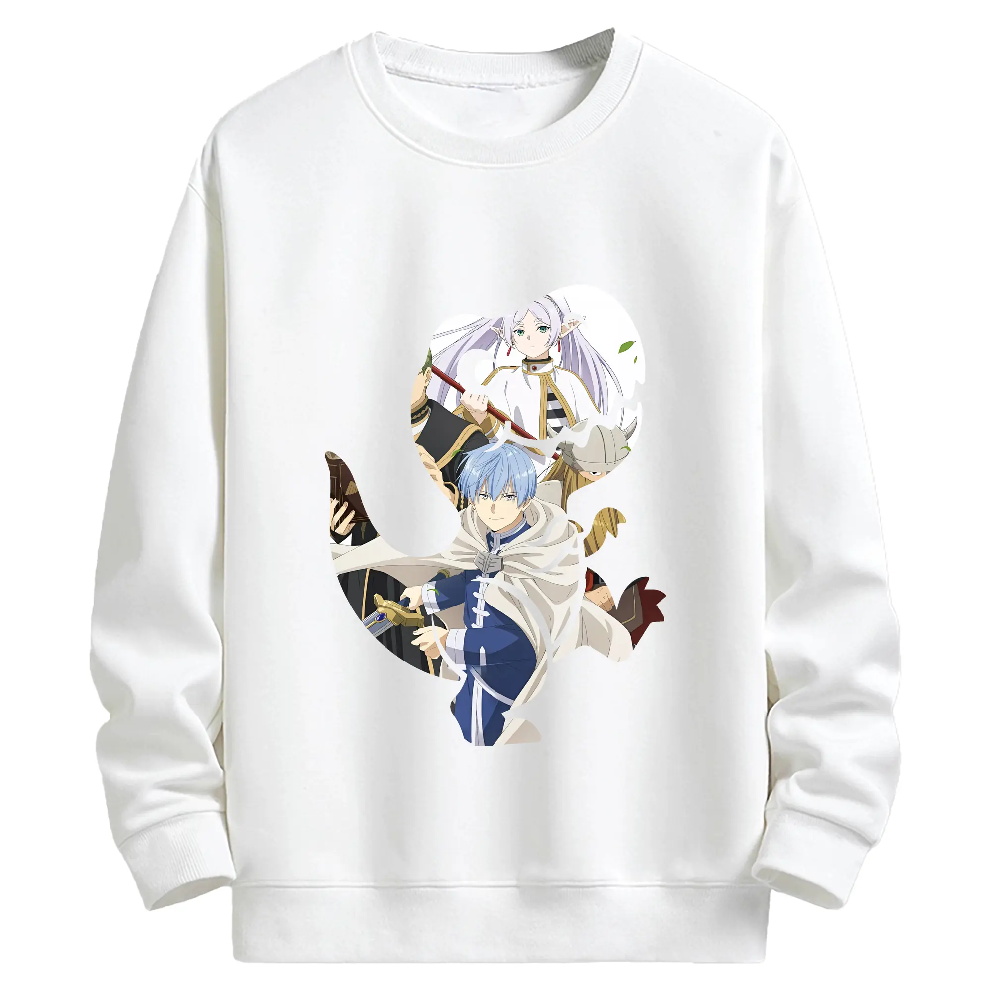 葬送のフリーレン（Frieren） グッズ,ヒンメル（Himmel） - 高品質 クルーネック スウェット ・ コットン59％ ポリエステル41％ ・ ユニセックス 長袖 トレーナー ・ カジュアル デイリー スポーツ 散歩用