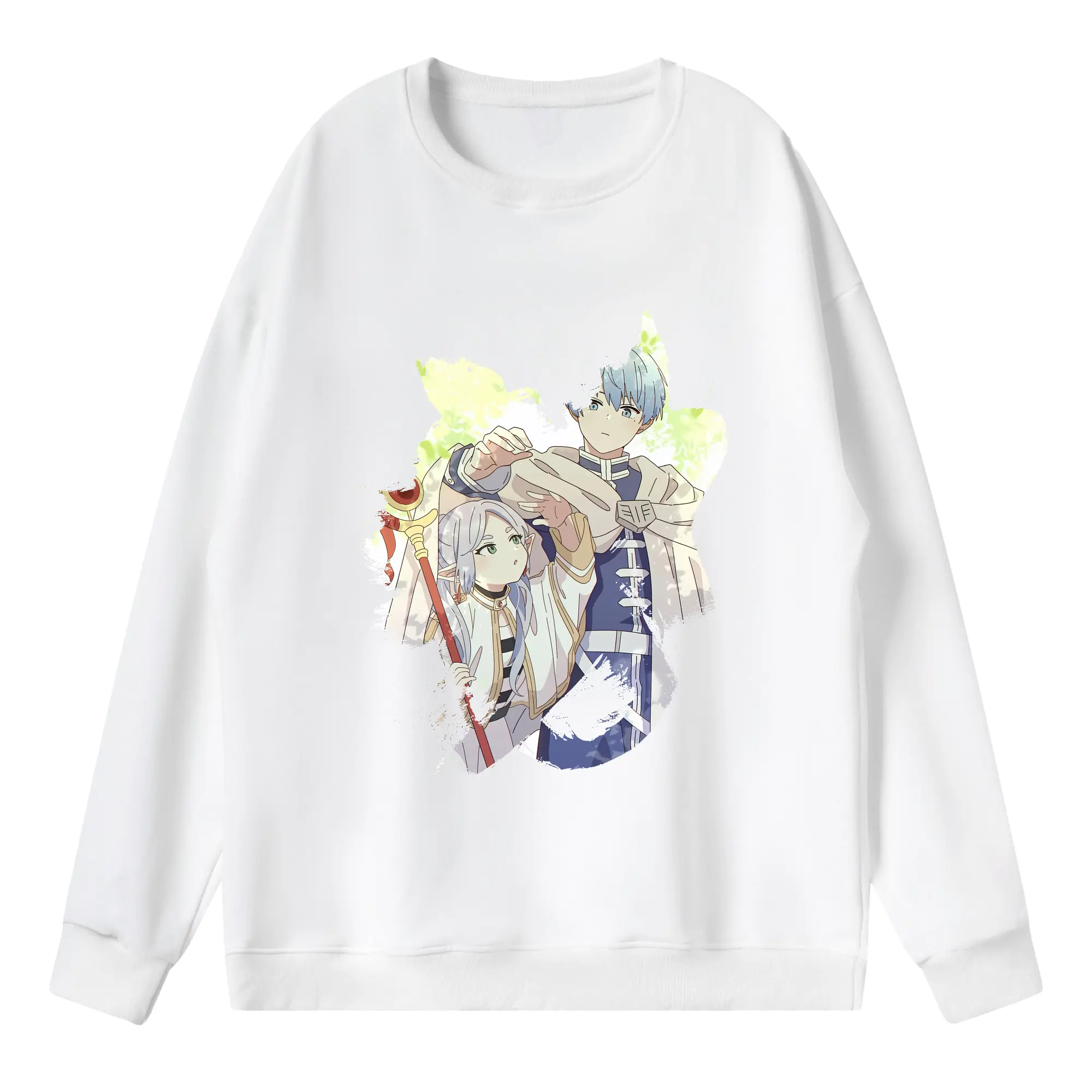 葬送のフリーレン（Frieren） グッズ,ヒンメル（Himmel） - 薄手 クルーネック スウェット 裏毛260g · ポリエステル 春秋向け カジュアル 男女兼用 · トレーナー デイリー スポーツ 散歩に最適