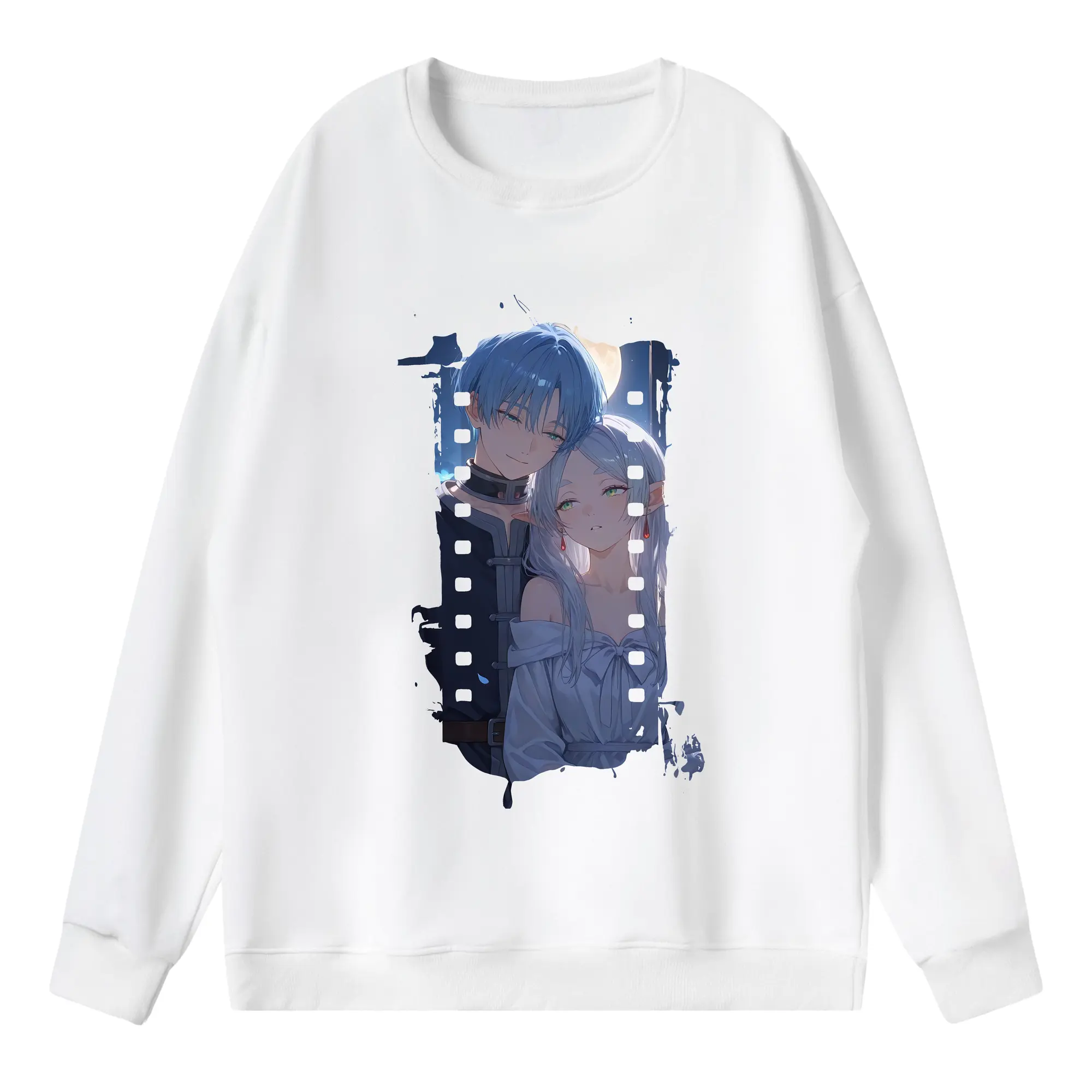 葬送のフリーレン（Frieren） グッズ,ヒンメル（Himmel） - 薄手 クルーネック スウェット 裏毛260g · ポリエステル 春秋向け カジュアル 男女兼用 · トレーナー デイリー スポーツ 散歩に最適