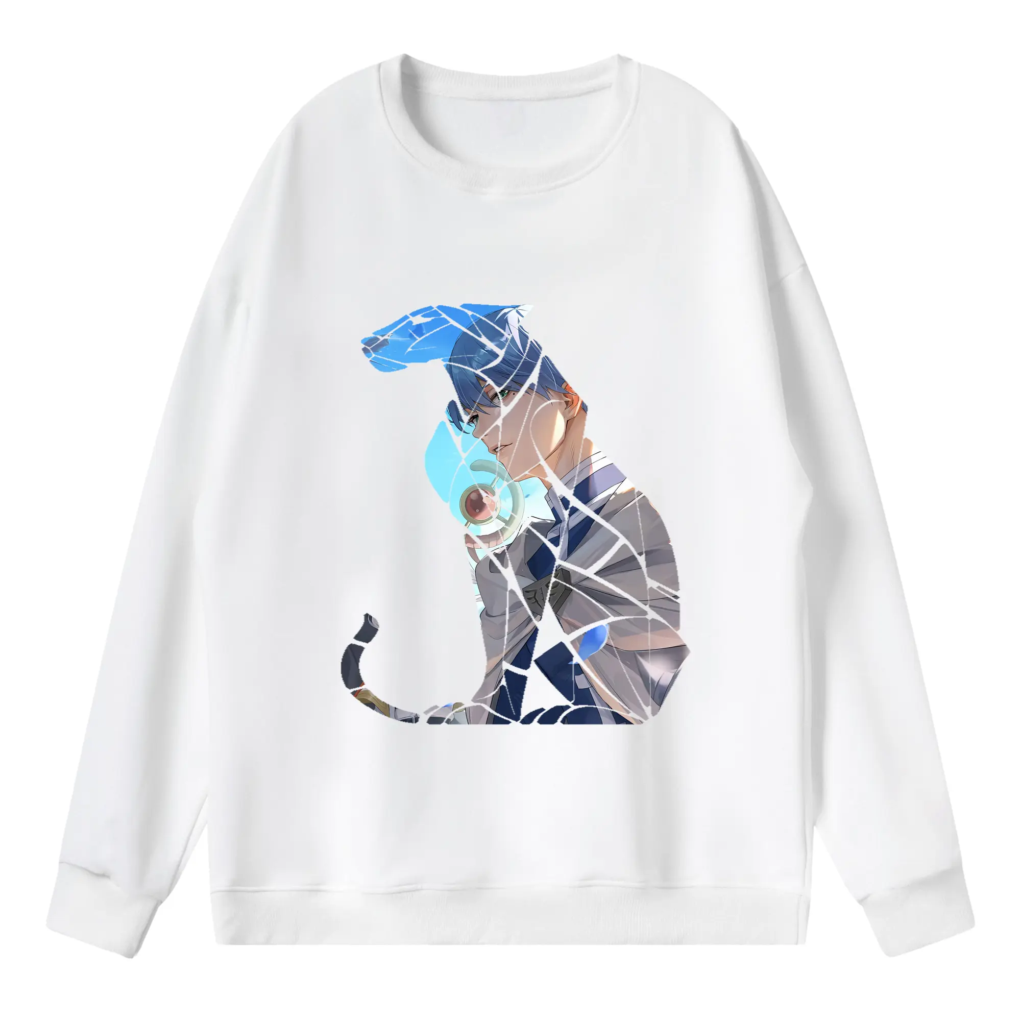 葬送のフリーレン（Frieren） グッズ,ヒンメル（Himmel） - 薄手 クルーネック スウェット 裏毛260g · ポリエステル 春秋向け カジュアル 男女兼用 · トレーナー デイリー スポーツ 散歩に最適