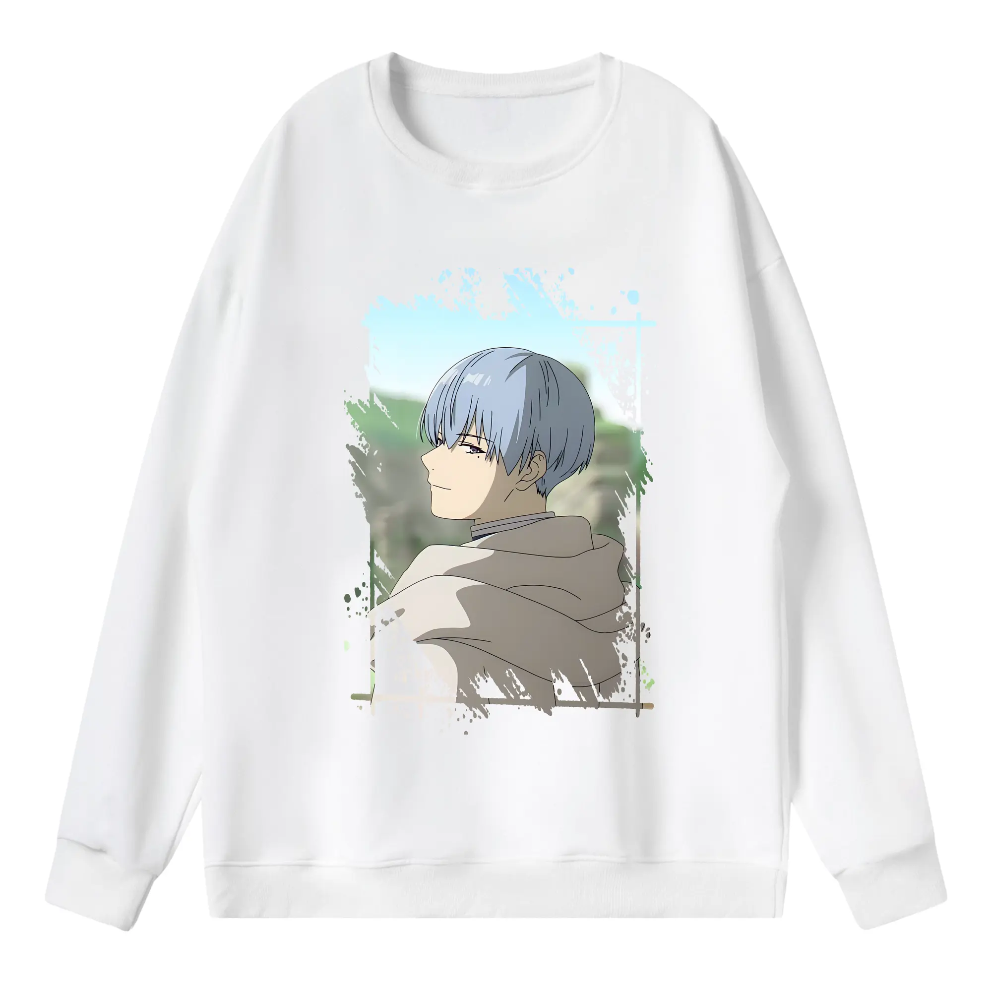 葬送のフリーレン（Frieren） グッズ,ヒンメル（Himmel） - 薄手 クルーネック スウェット 裏毛260g · ポリエステル 春秋向け カジュアル 男女兼用 · トレーナー デイリー スポーツ 散歩に最適