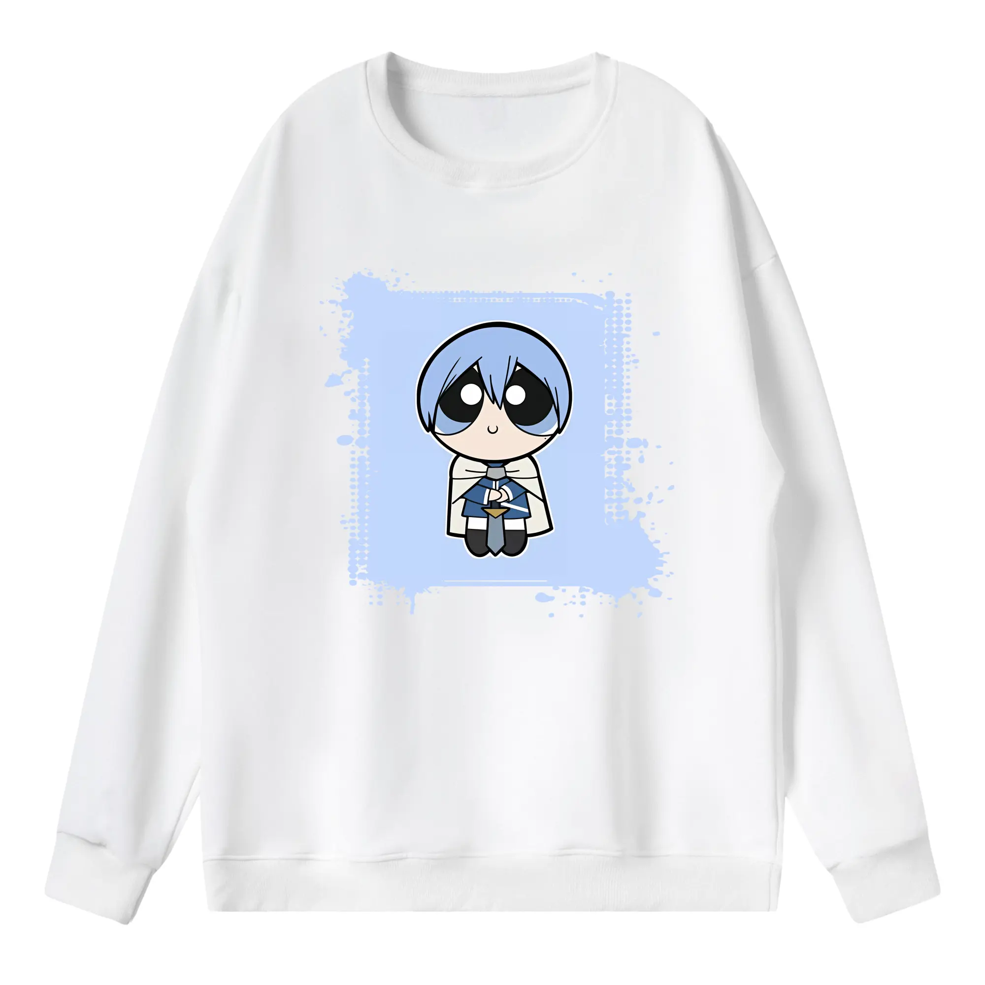 葬送のフリーレン（Frieren） グッズ,ヒンメル（Himmel） - 薄手 クルーネック スウェット 裏毛260g · ポリエステル 春秋向け カジュアル 男女兼用 · トレーナー デイリー スポーツ 散歩に最適