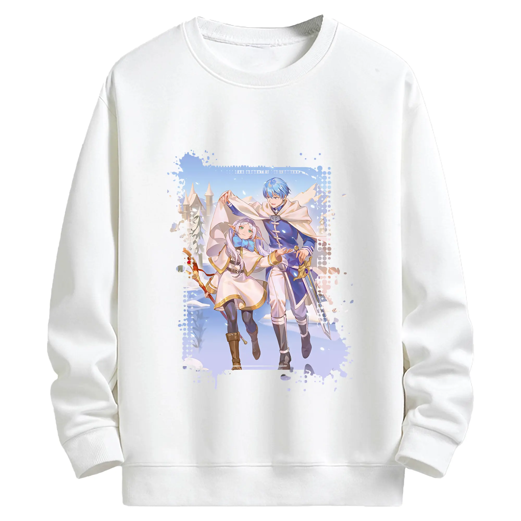 葬送のフリーレン（Frieren） グッズ,ヒンメル（Himmel） - キッズ クルーネックスウェットシャツ ・ フロントプリント ・ 綿80％ ポリエステル20％ ・ 快適 通学 スポーツ 日常使い お散歩用