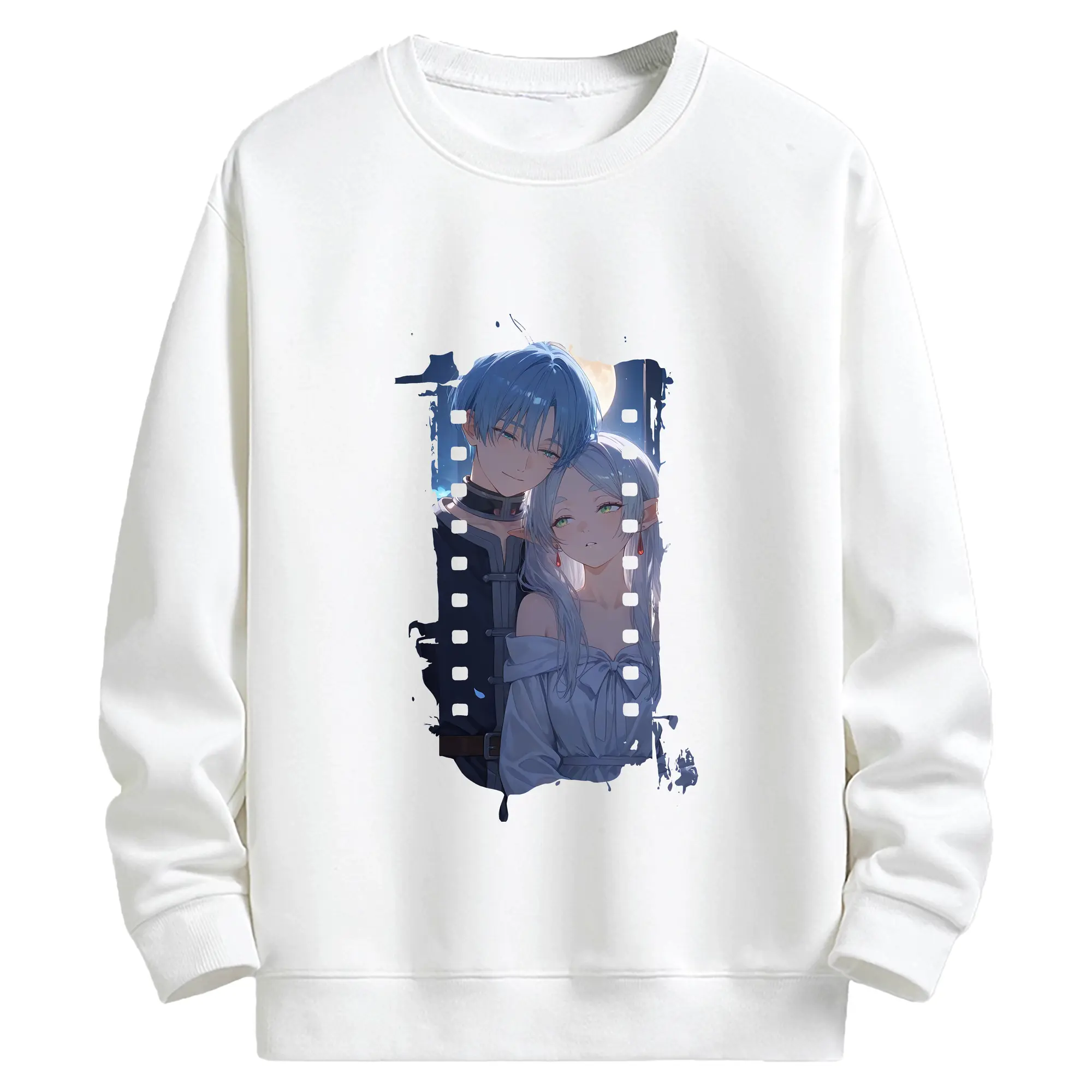 葬送のフリーレン（Frieren） グッズ,ヒンメル（Himmel） - キッズ クルーネックスウェットシャツ ・ フロントプリント ・ 綿80％ ポリエステル20％ ・ 快適 通学 スポーツ 日常使い お散歩用