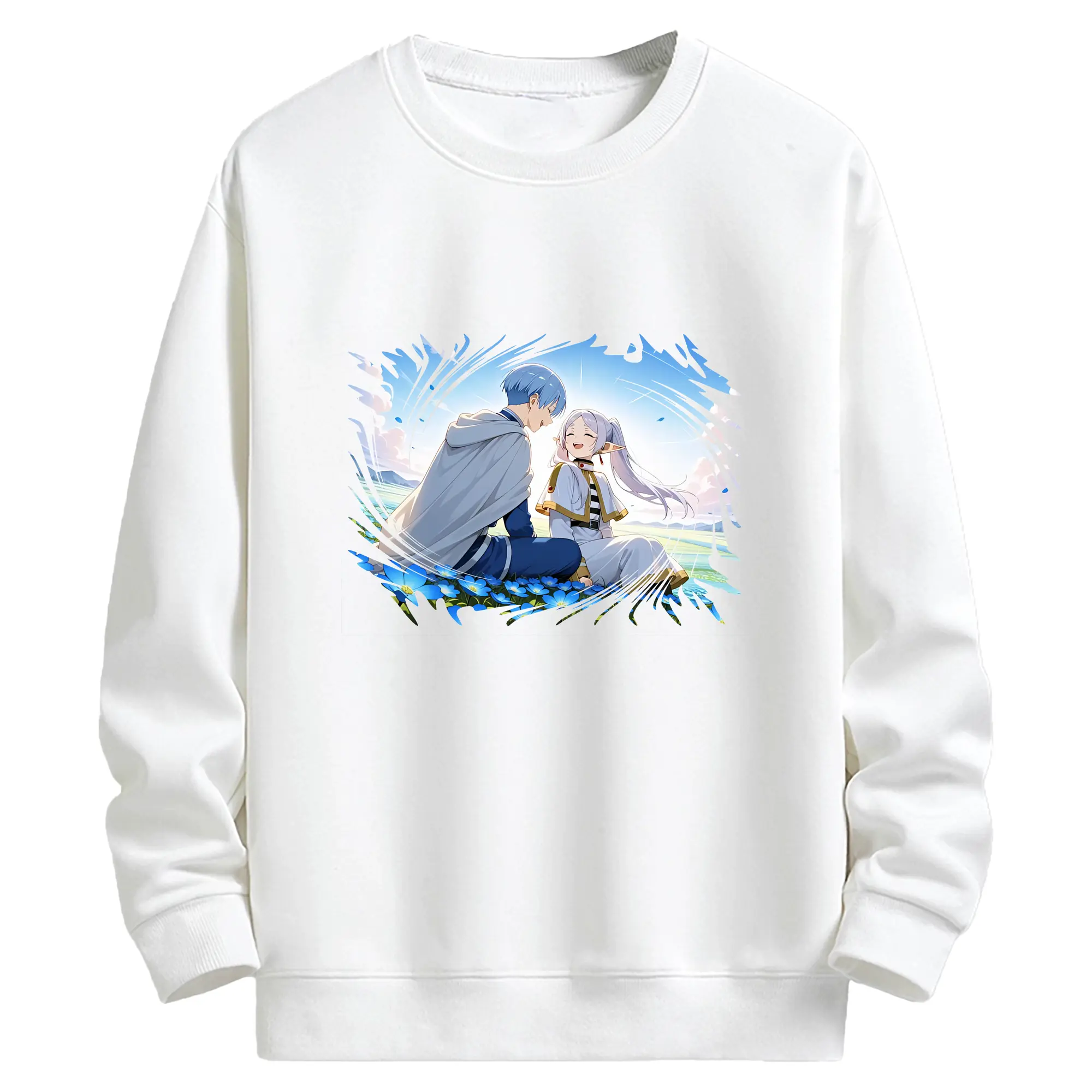 葬送のフリーレン（Frieren） グッズ,ヒンメル（Himmel） - キッズ クルーネックスウェットシャツ ・ フロントプリント ・ 綿80％ ポリエステル20％ ・ 快適 通学 スポーツ 日常使い お散歩用