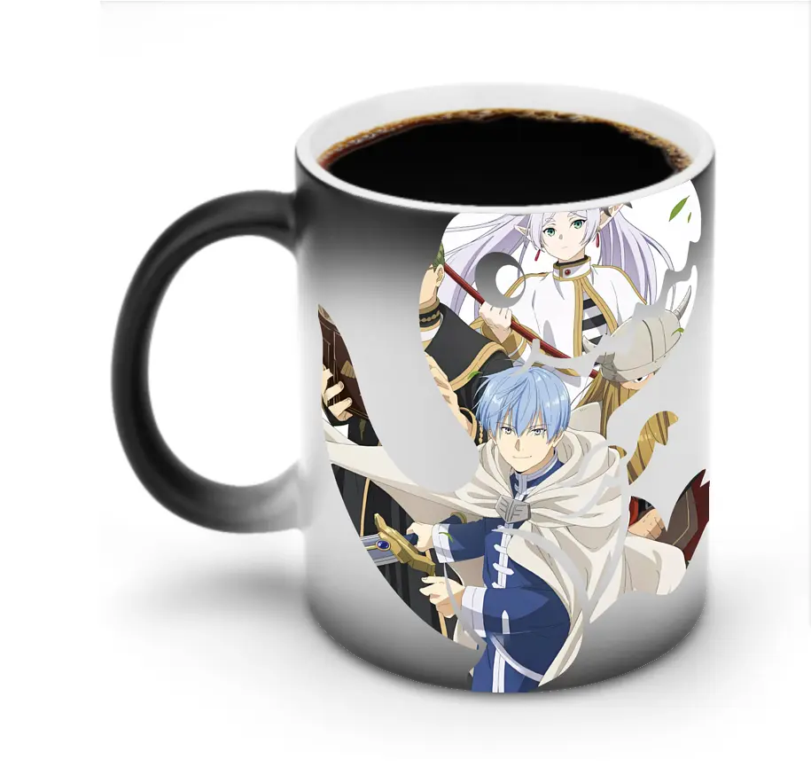 葬送のフリーレン（Frieren） グッズ,ヒンメル（Himmel） - 変色マグカップ ・ セラミック ・ 熱転写プリント ・ 耐久性 高品質 ・ ギフト・自宅用 コーヒー お茶
