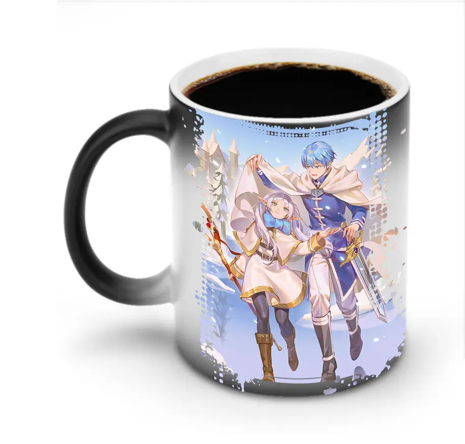 葬送のフリーレン（Frieren） グッズ,ヒンメル（Himmel） - 変色マグカップ ・ セラミック ・ 熱転写プリント ・ 耐久性 高品質 ・ ギフト・自宅用 コーヒー お茶